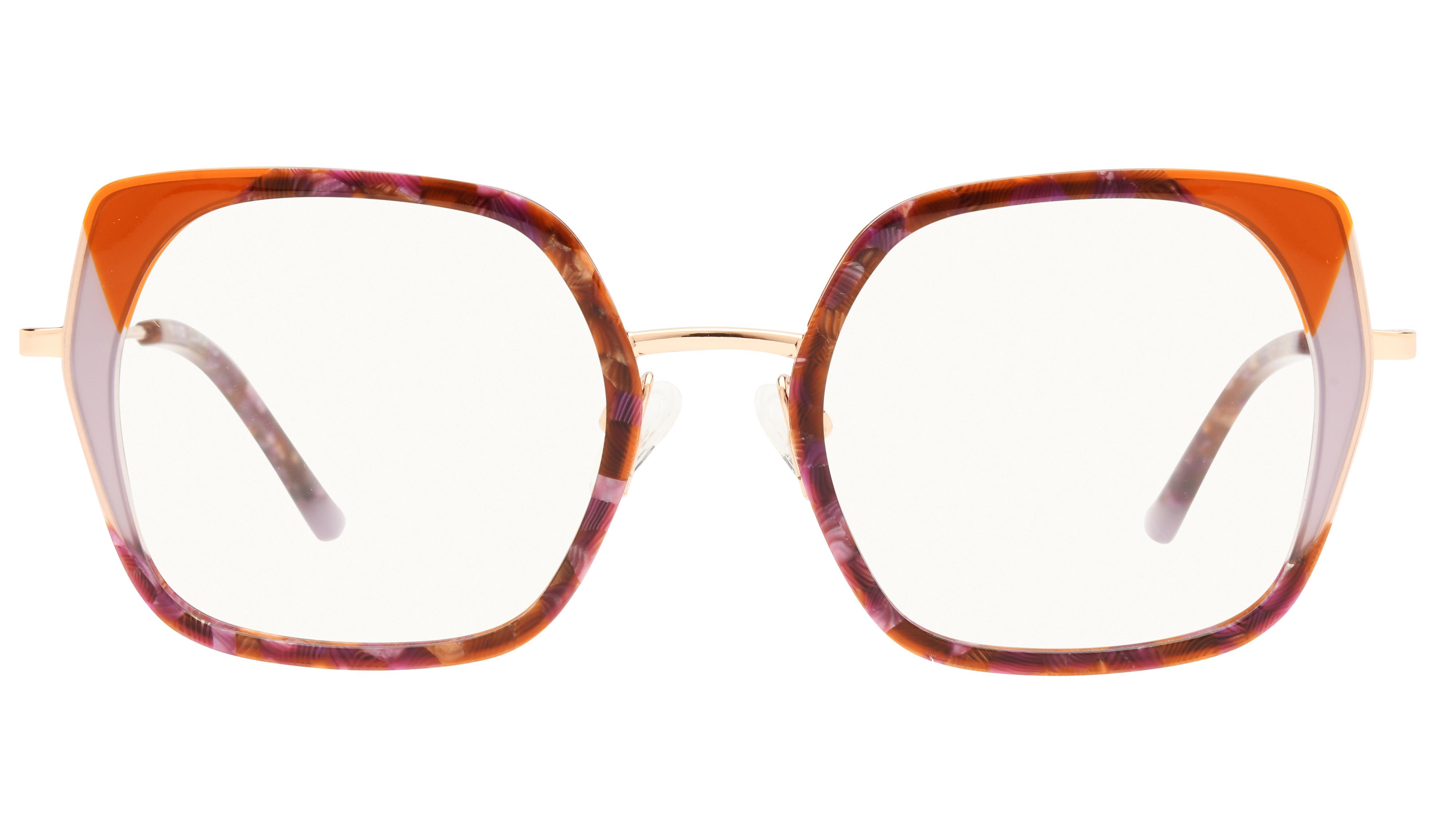 Lunettes de vue Lunatic Femme Ecaille Papillon Lun2505 Face