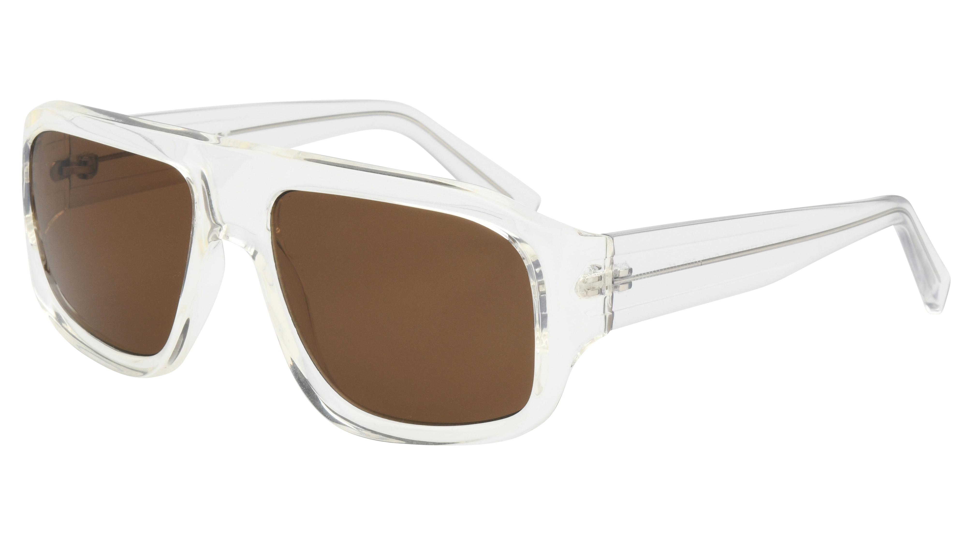Lunettes de soleil Alternance Homme Transparent Rectangle alt25218 Trois-Quart