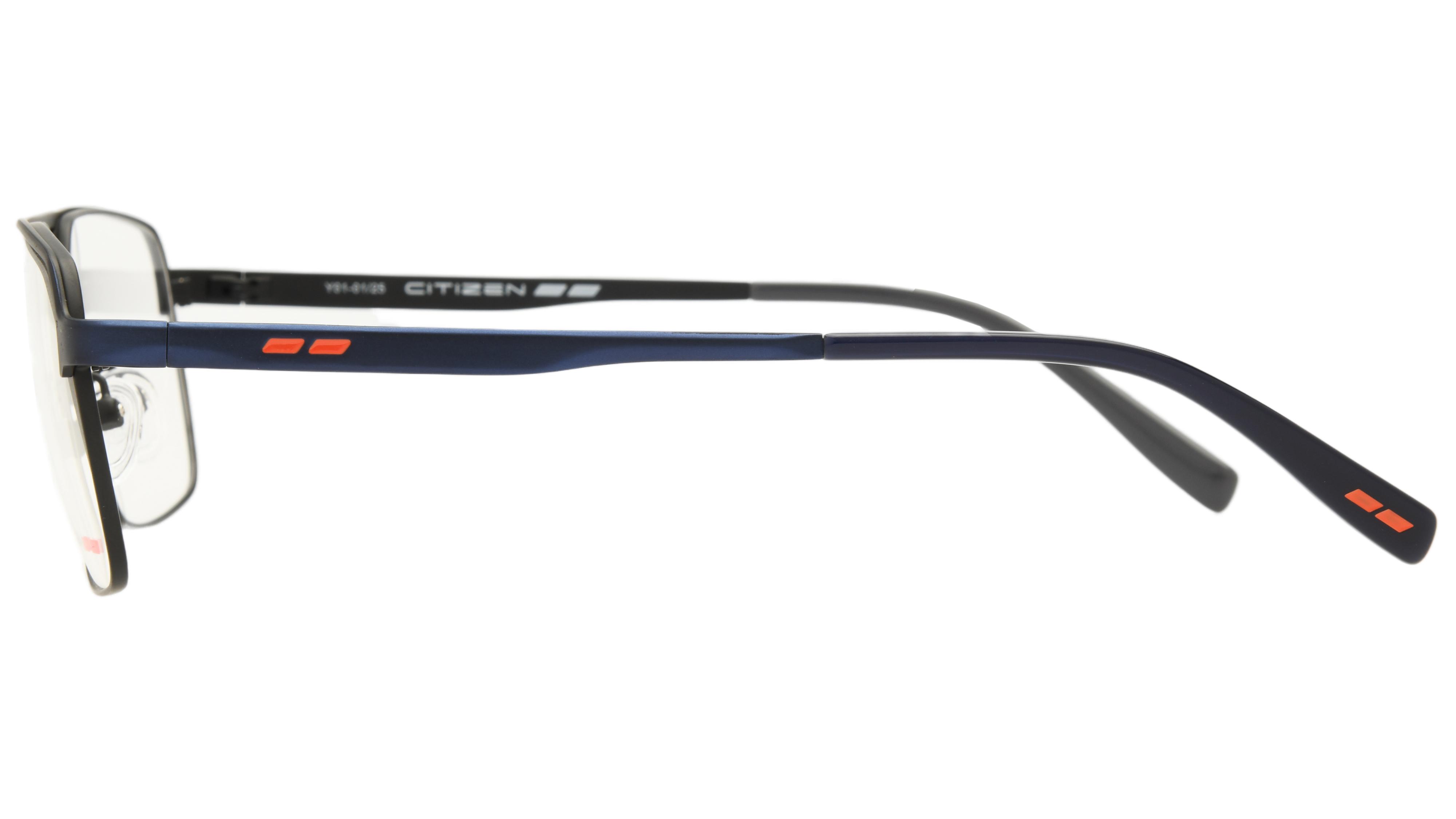 Lunettes de vue Citizen Homme Bleu Aviateur ctz2502 Gauche