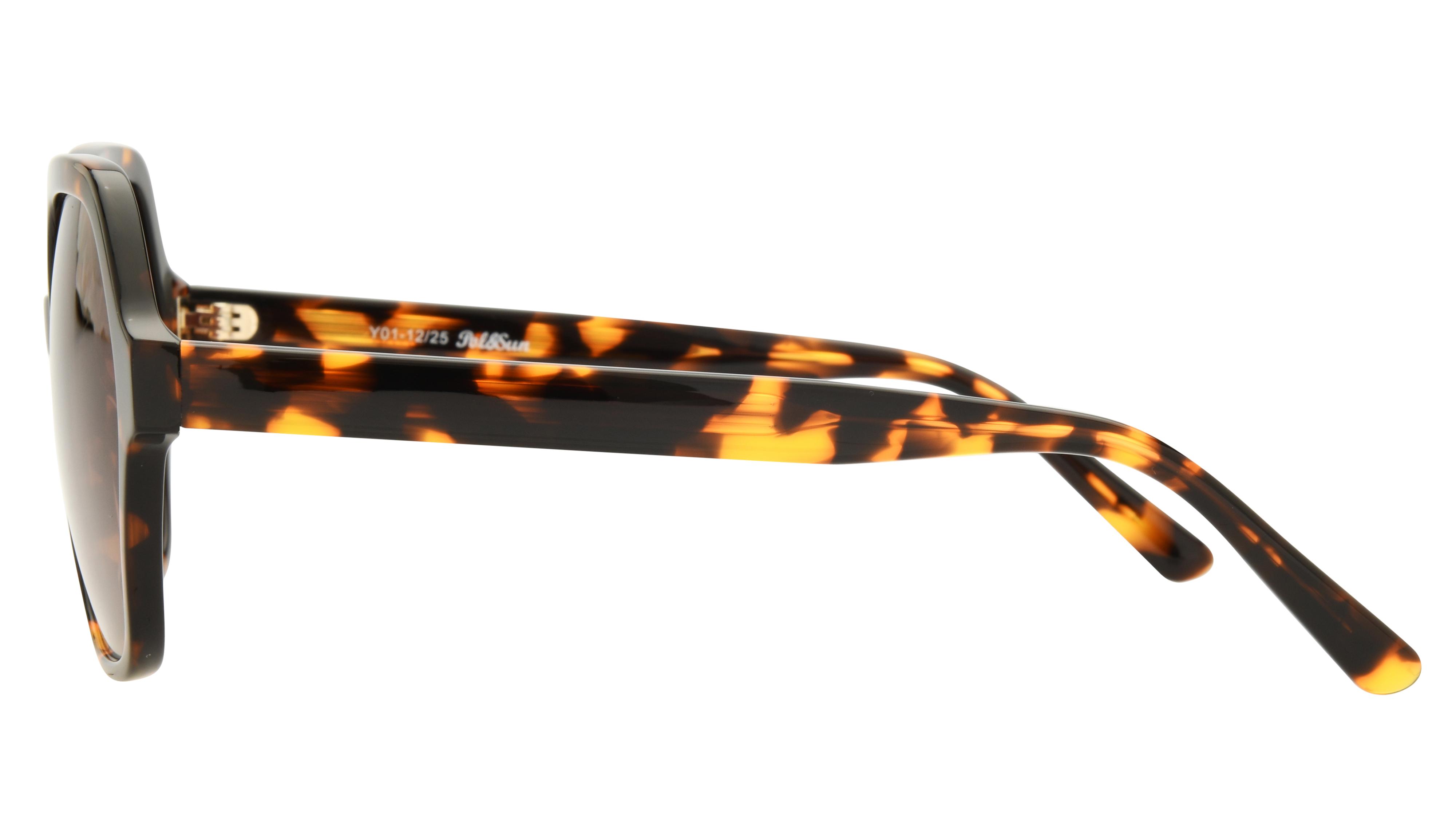 Lunettes de soleil Pol&Sun Femme Ecaille Tonneau pos2605 Gauche