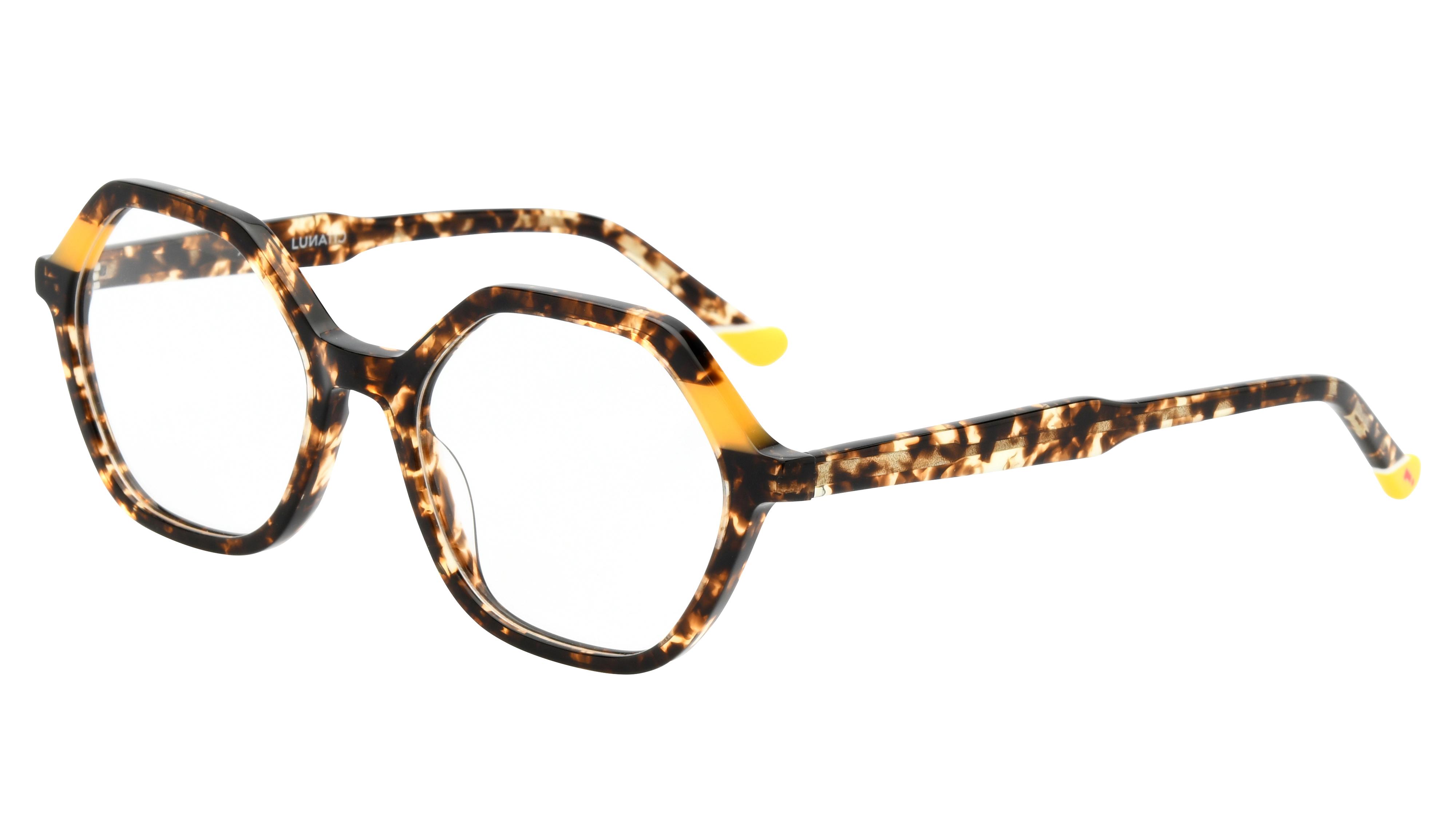 Lunettes de vue Lunatic Femme Ecaille Carré Lun2406 Trois-Quart