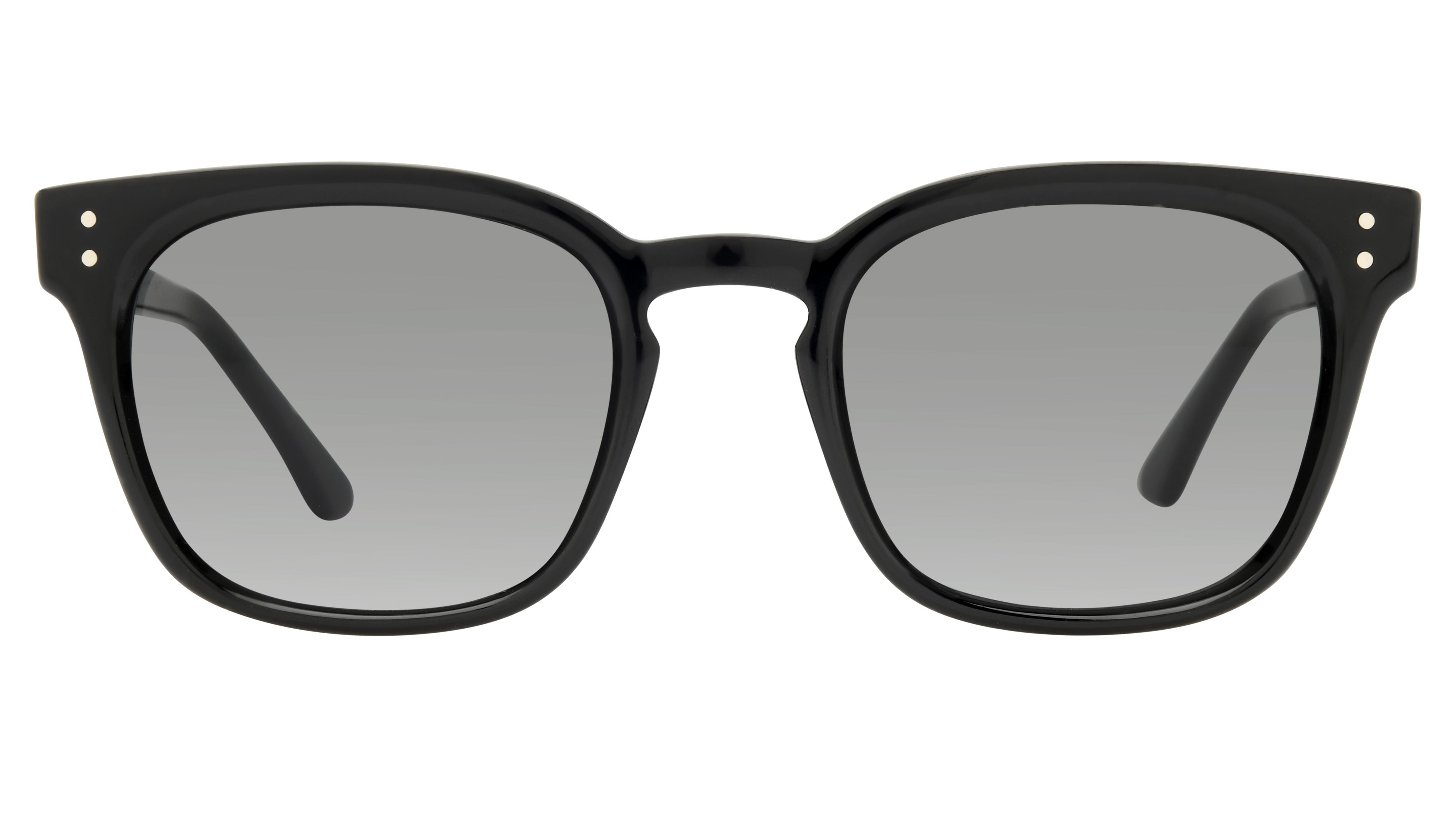 Lunettes de soleil Alternance Mixte Noir Rectangle Alt24207 Face