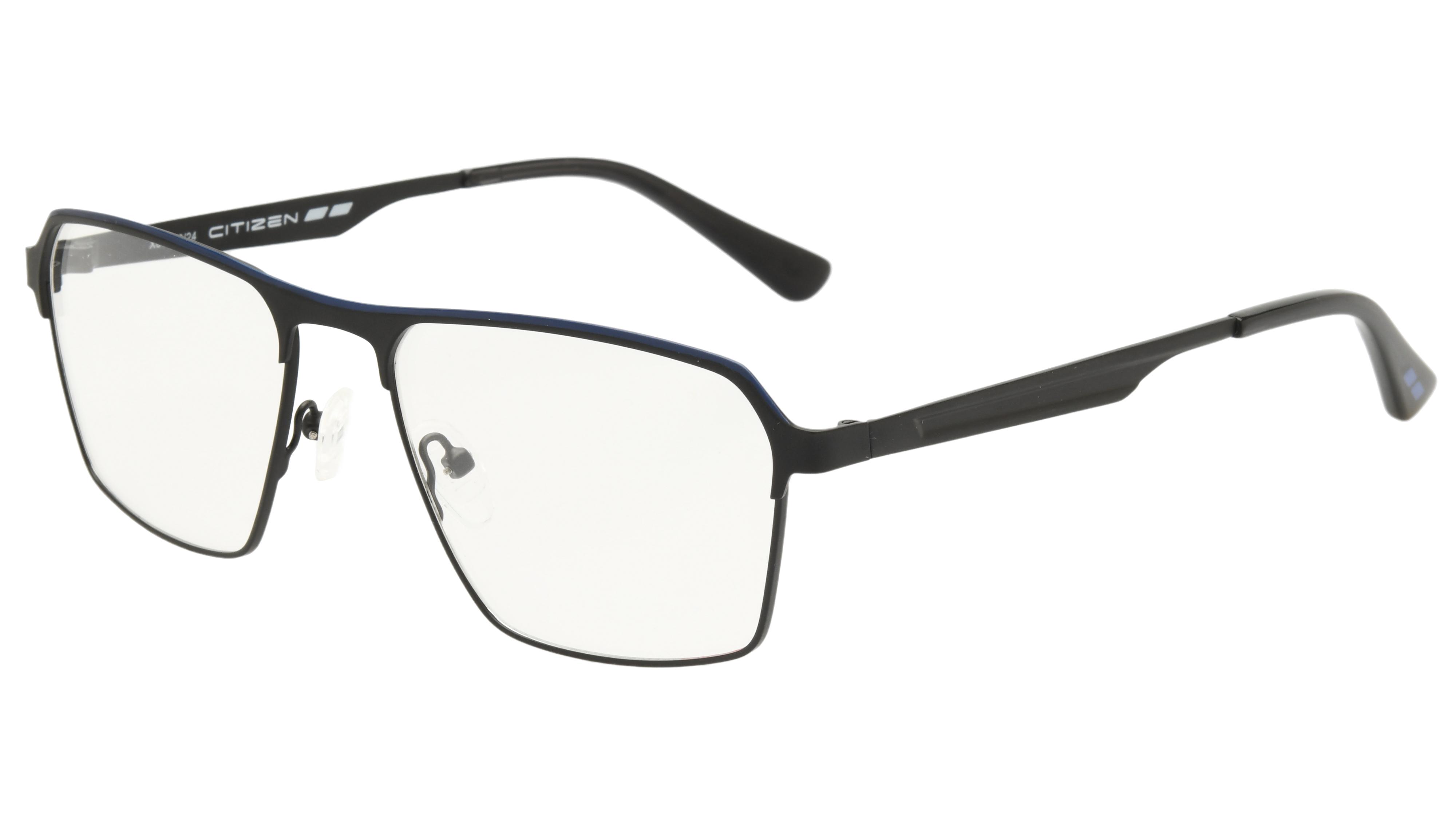 Lunettes de vue Citizen Homme Noir Rectangle ctz2504 Trois-Quart