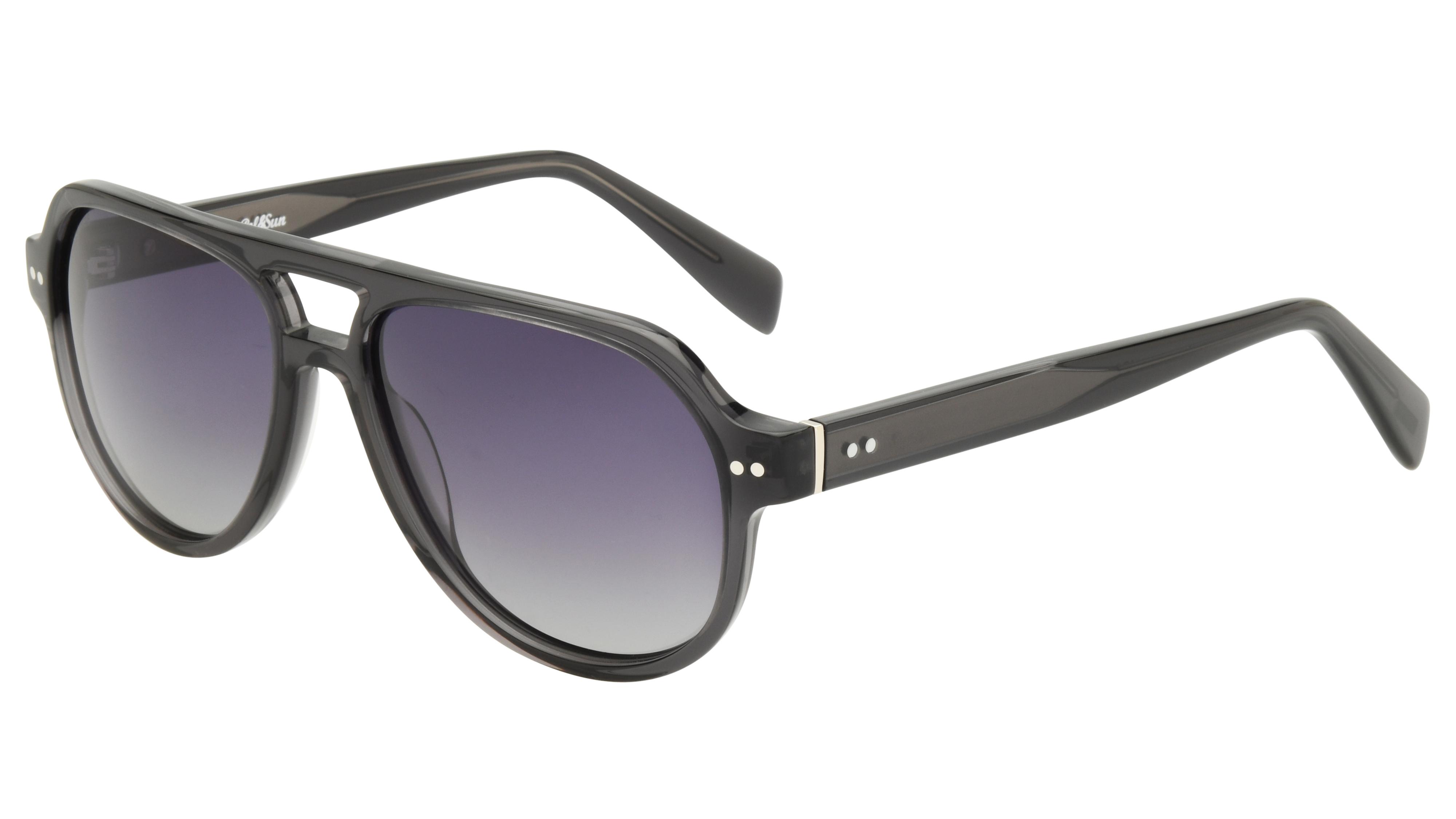 Lunettes de soleil Pol&Sun Homme Gris Aviateur Pos2607 Trois-Quart