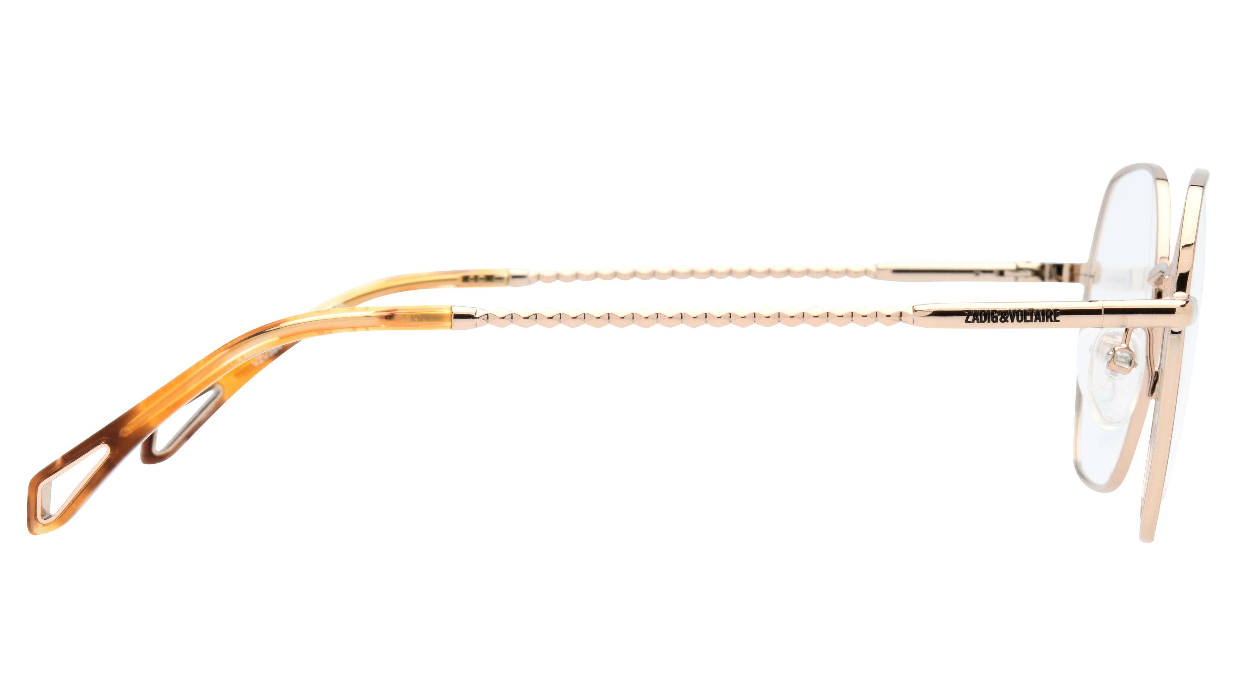 Lunettes de vue Zadig Voltaire Vzv384 0A39 Or Brillant Carré