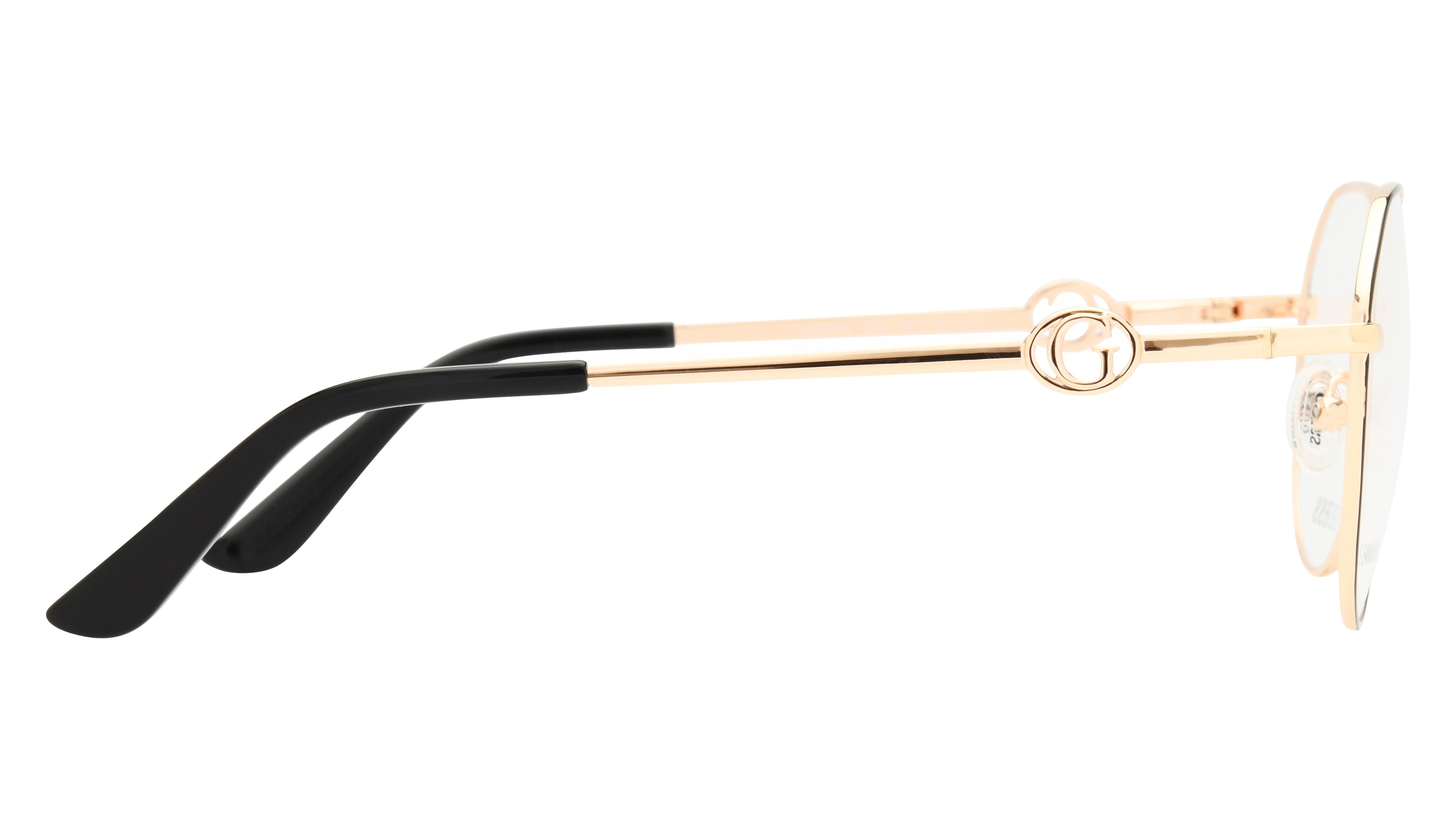 Lunettes de vue Guess Femme Noir Arrondie GU50348 Droite