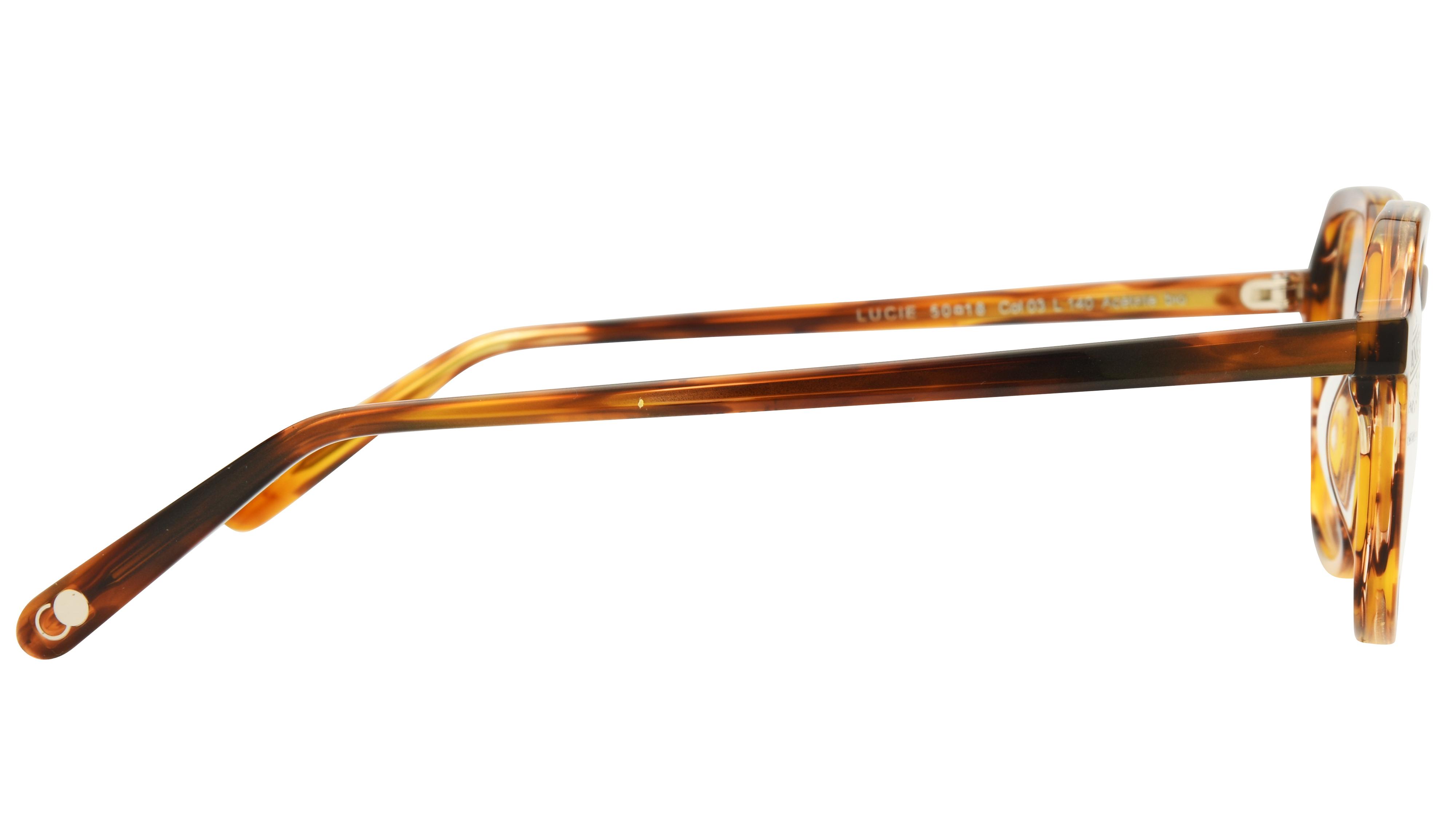 Lunettes de vue La Collection des Lunetiers Femme Ecaille Angulaire LUCIE Droite