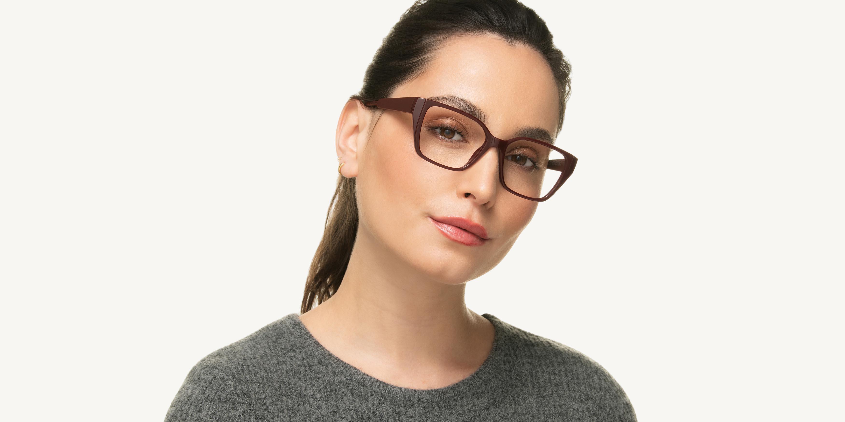 Lunettes de vue Alternance Femme Rouge Papillon Alt25107 Face