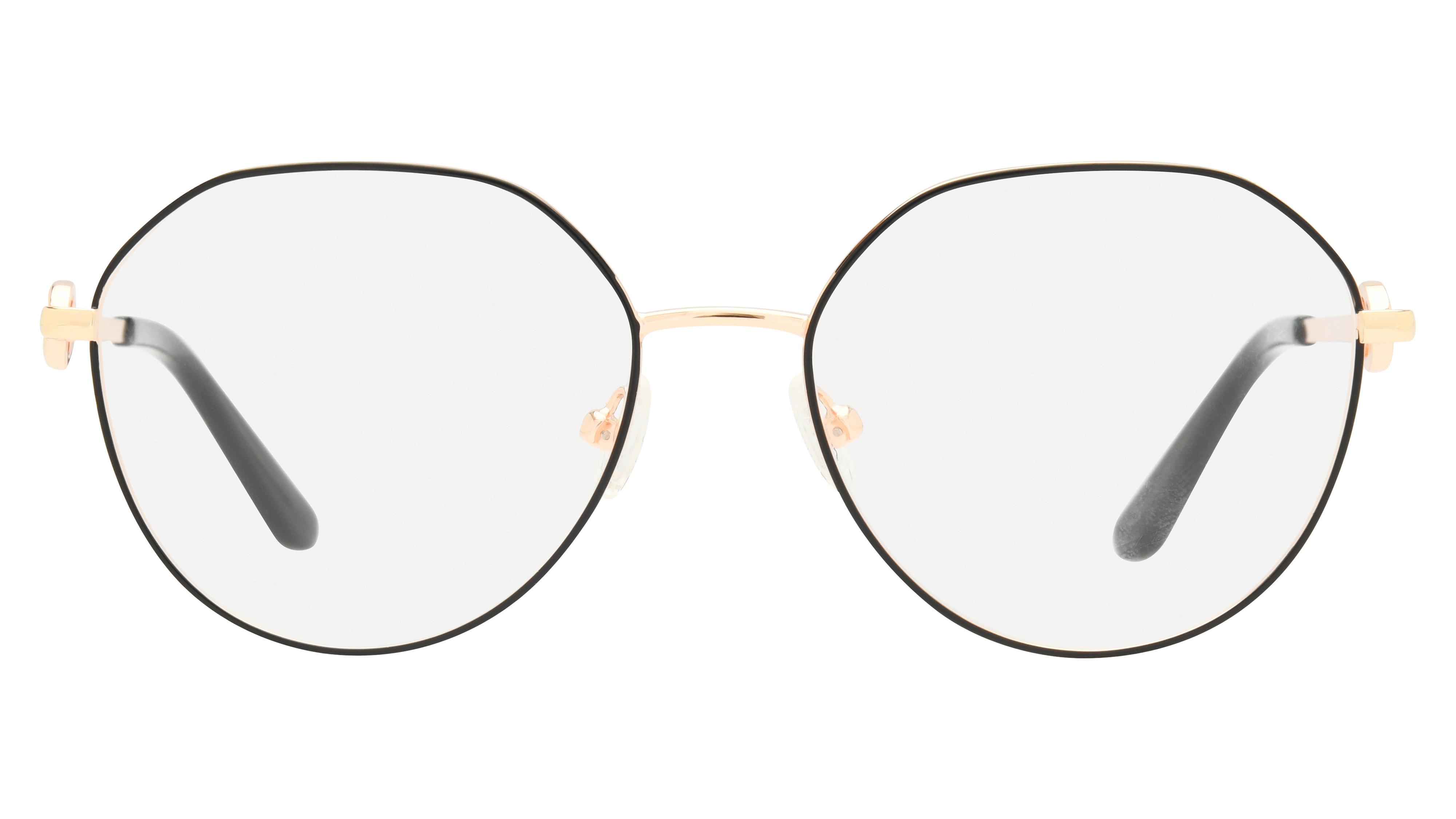 Lunettes de vue Guess Femme Noir Arrondie GU50348 Face
