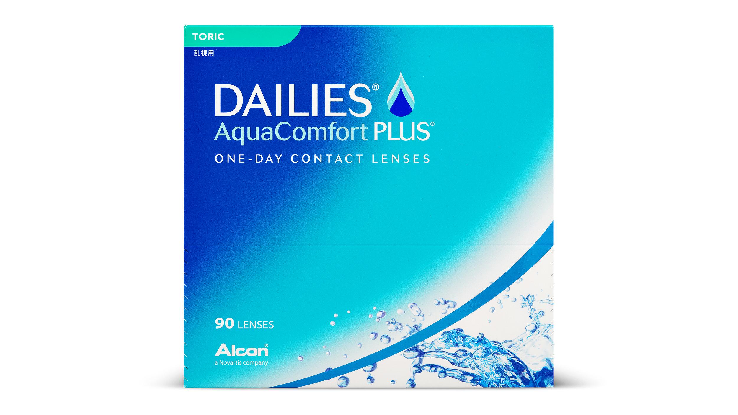 Lentilles de contact Dailies Aquacomfort Plus Toric Boîte de 90