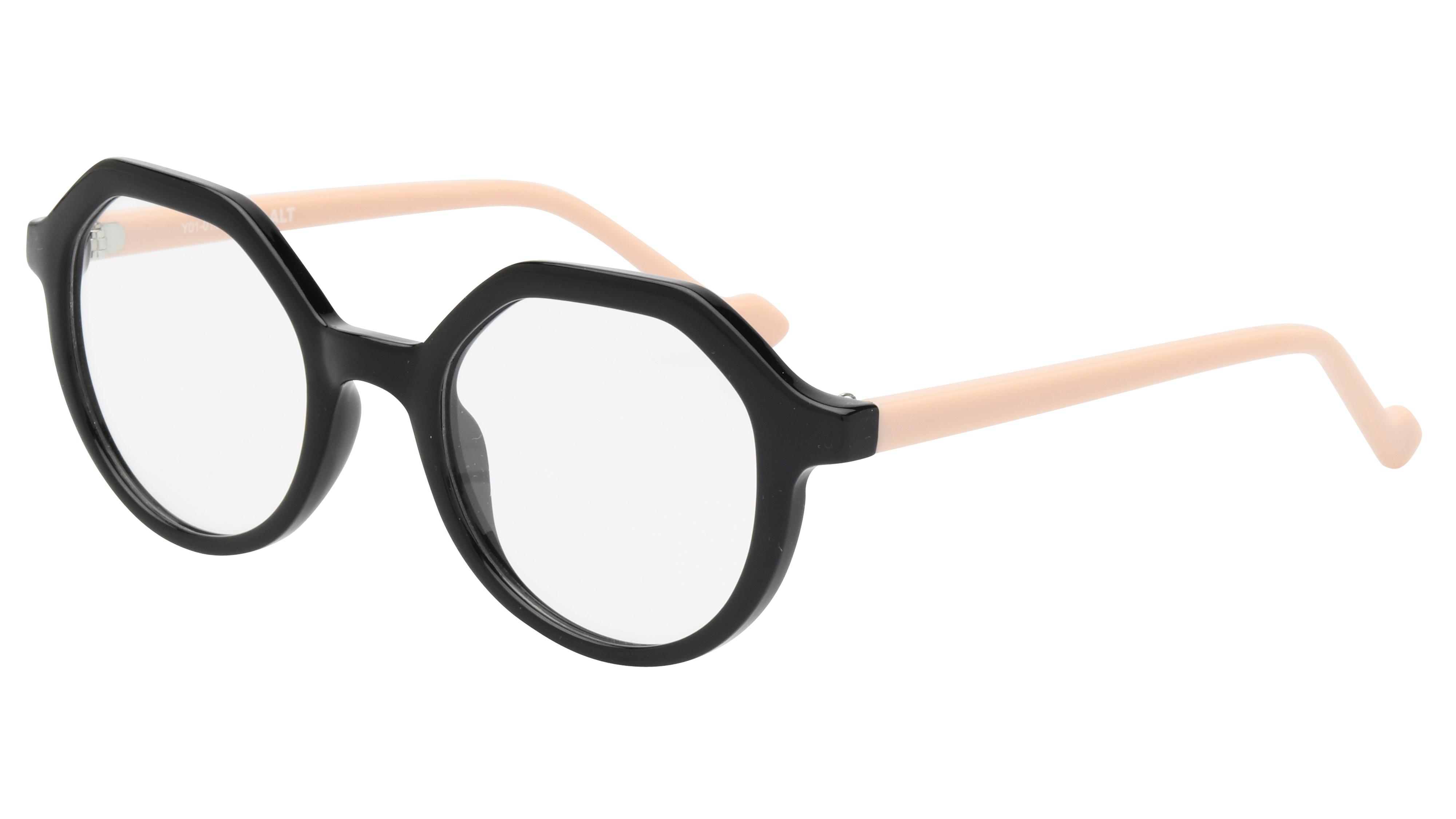 Lunettes de vue Alternance Femme Noir Carré alt25113 Trois-Quart