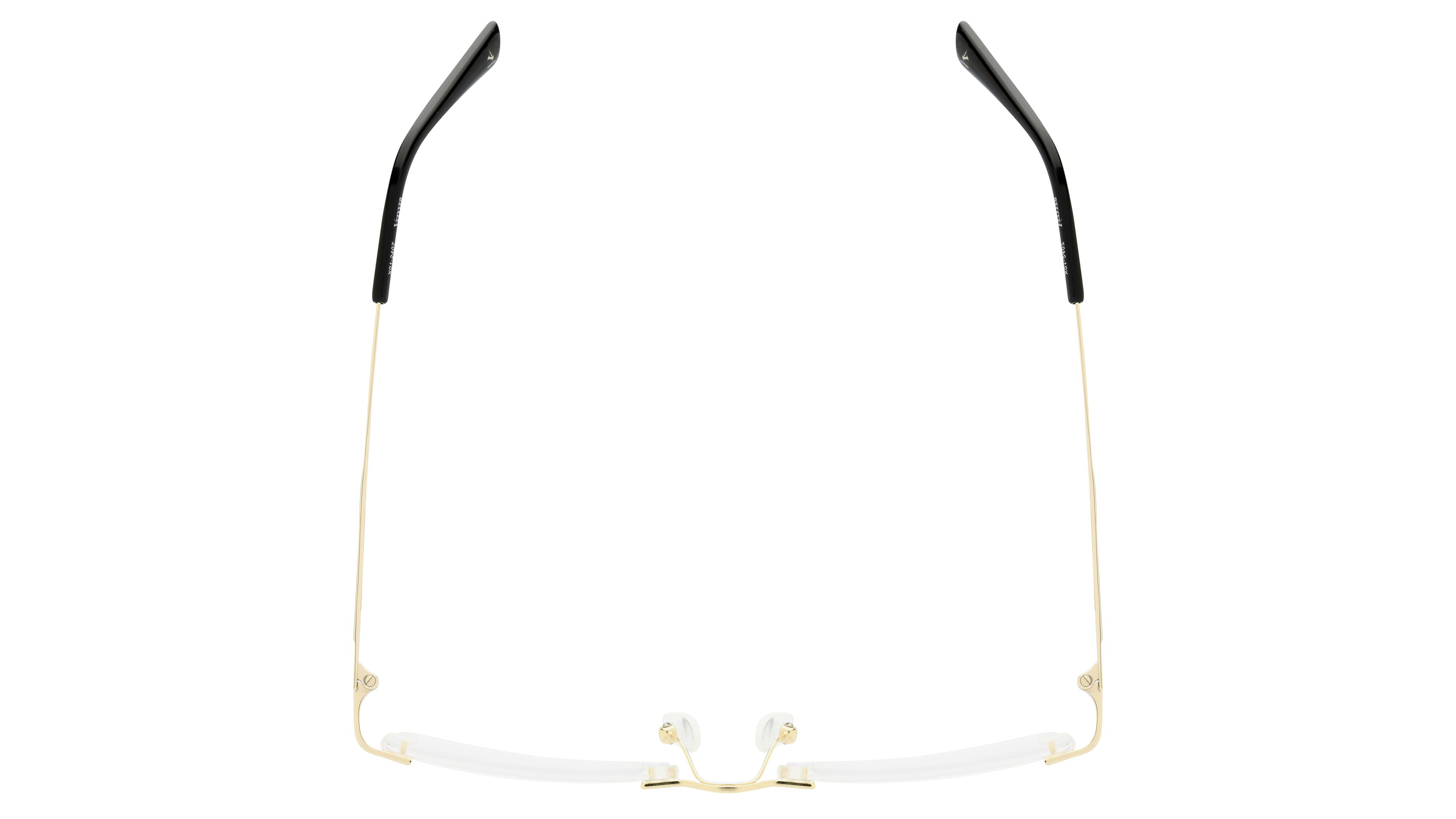 Lunettes de vue Vetyver Homme Or Rectangle ve2502h Dessus