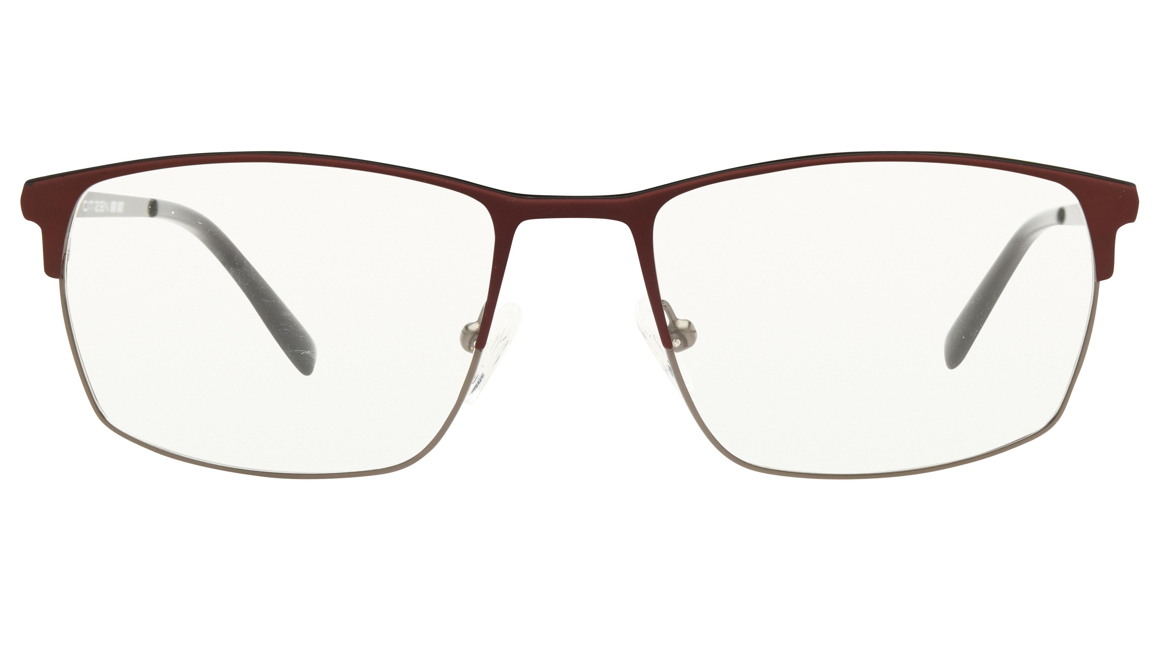 Lunettes de vue Citizen Homme Rouge Rectangle ctz2503 Face