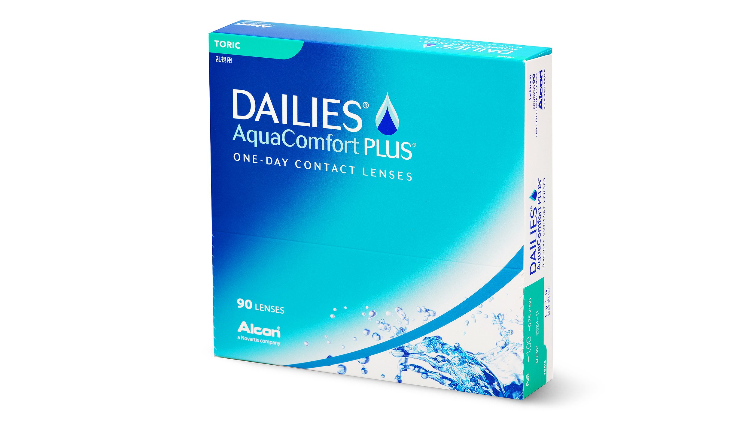 Lentilles de contact Dailies Aquacomfort Plus Toric Boîte de 90