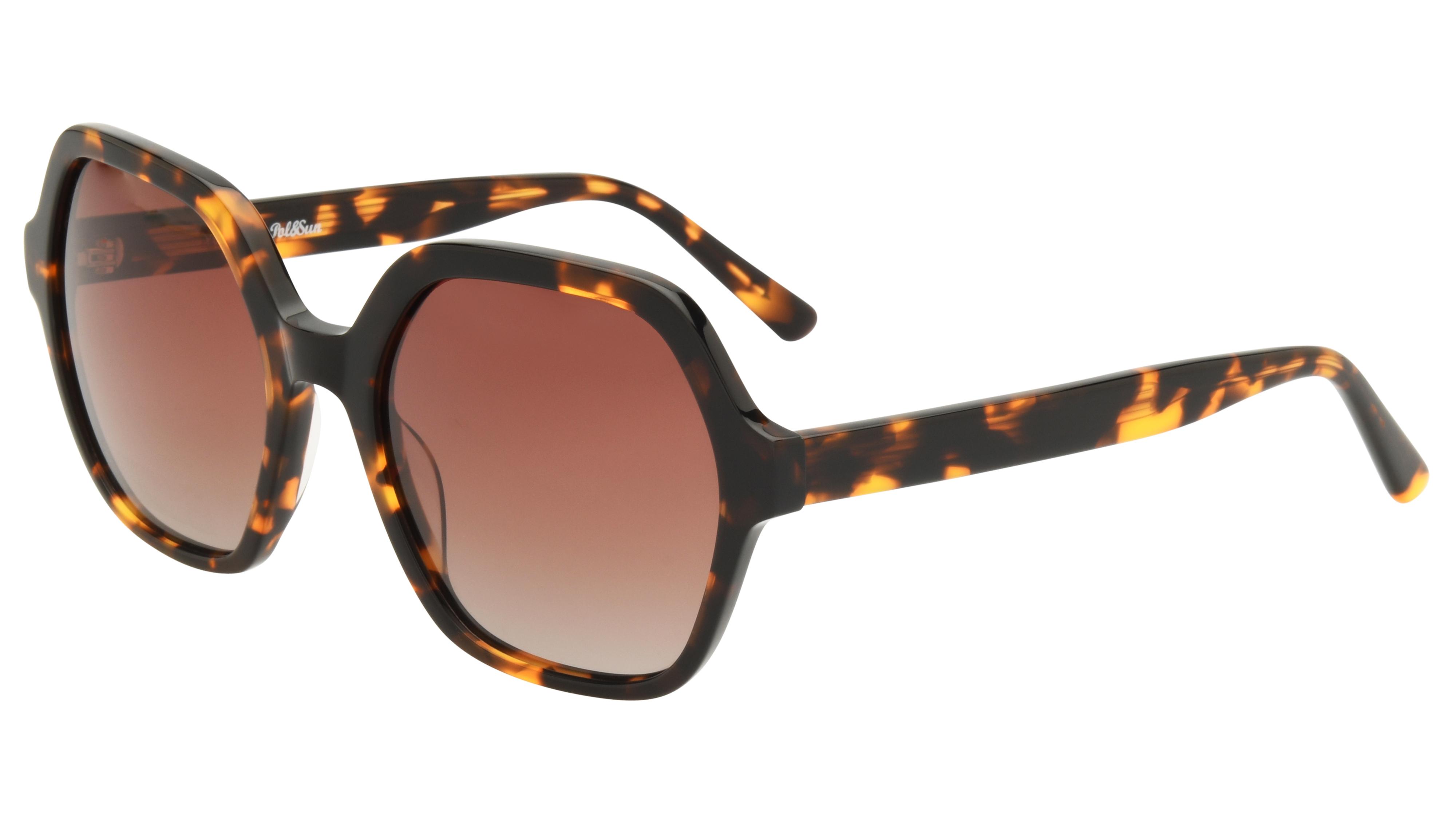 Lunettes de soleil Pol&Sun Femme Ecaille Tonneau pos2605 Trois-Quart