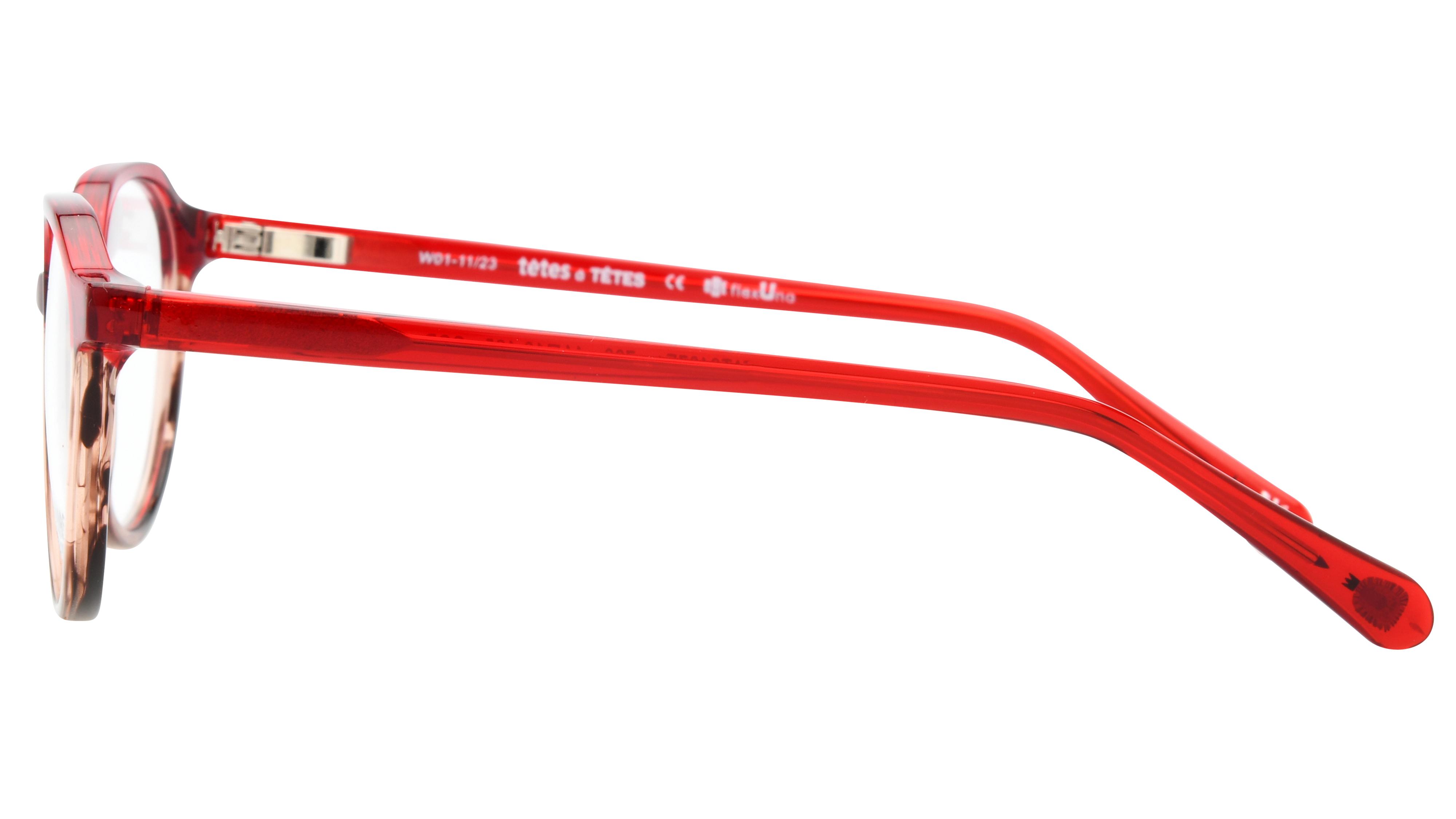 Lunettes de vue têtes à TETES Enfant Rouge Pantos Tat2407E+ Gauche