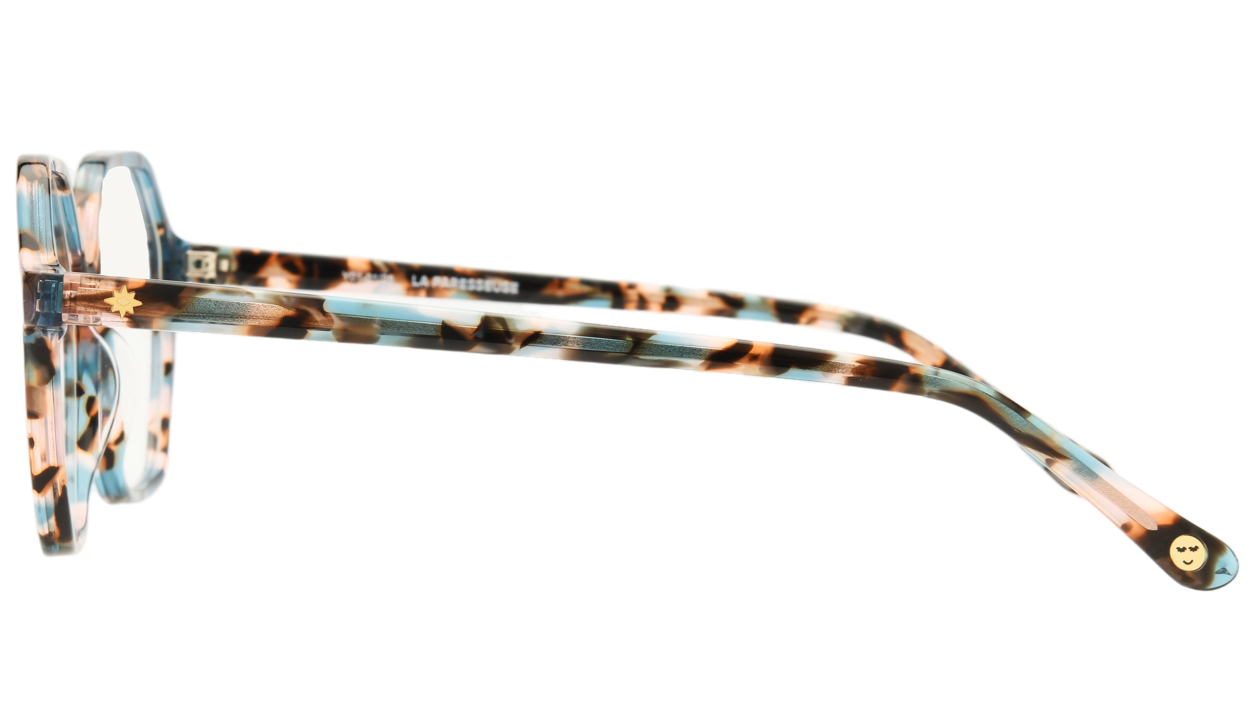 Lunettes de vue La Paresseuse Femme Bleu Carré Par2502 Gauche