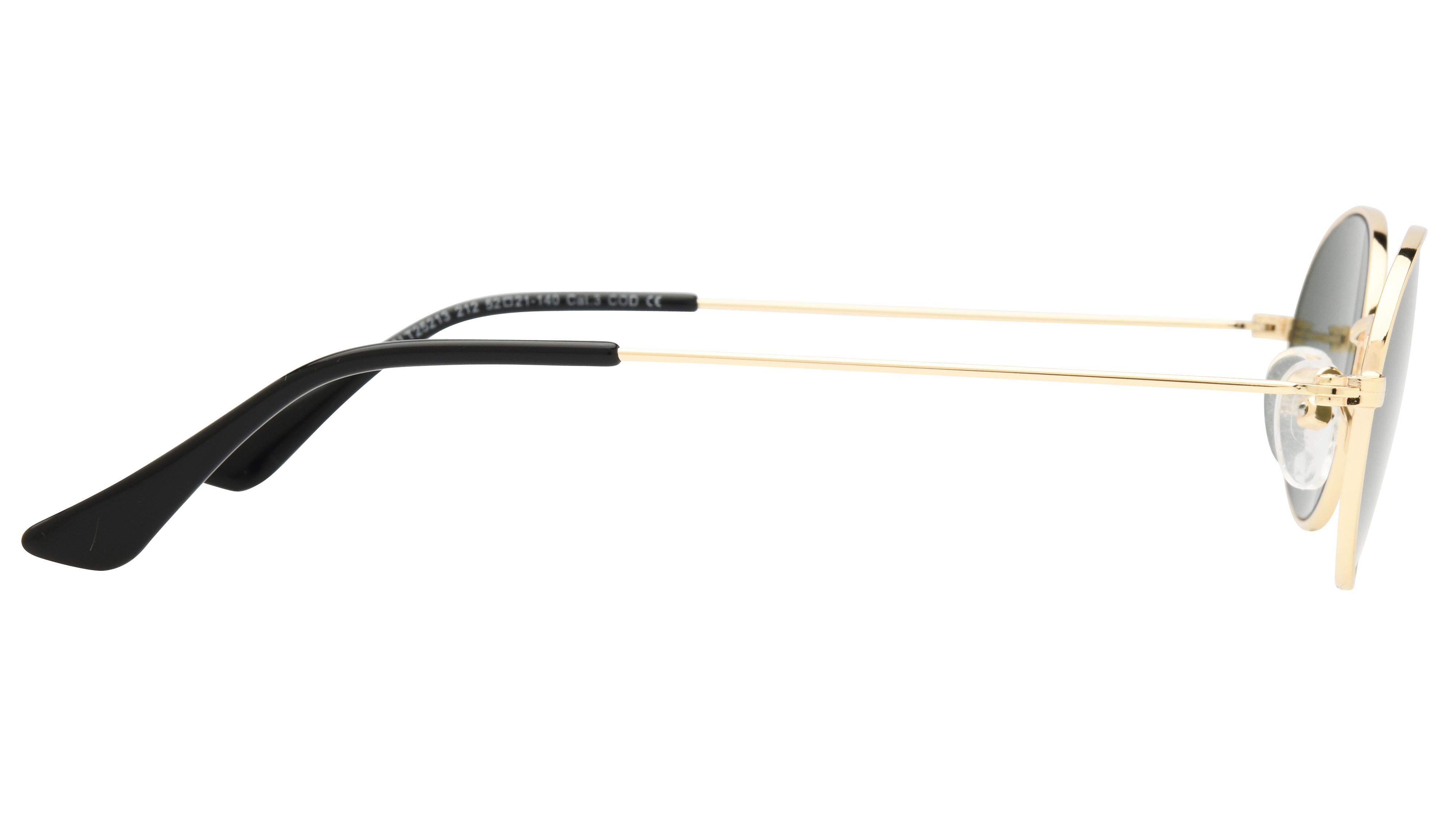 Lunettes de soleil Alternance Femme Or Ovale alt25213 Droite