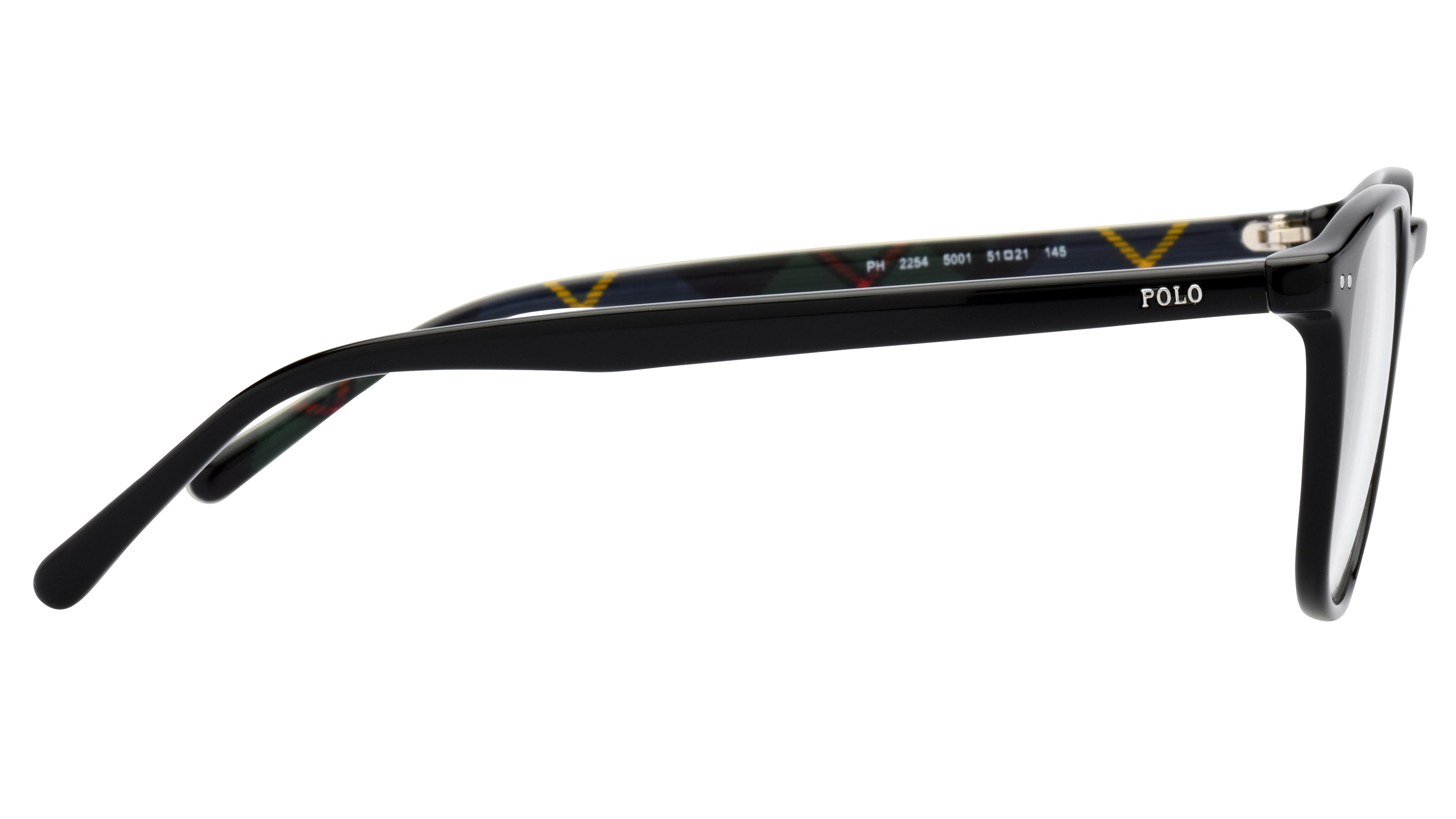 Lunettes de vue Polo Ralph Lauren PH2254 5001 Noir Carre Le Collectif des Lunetiers