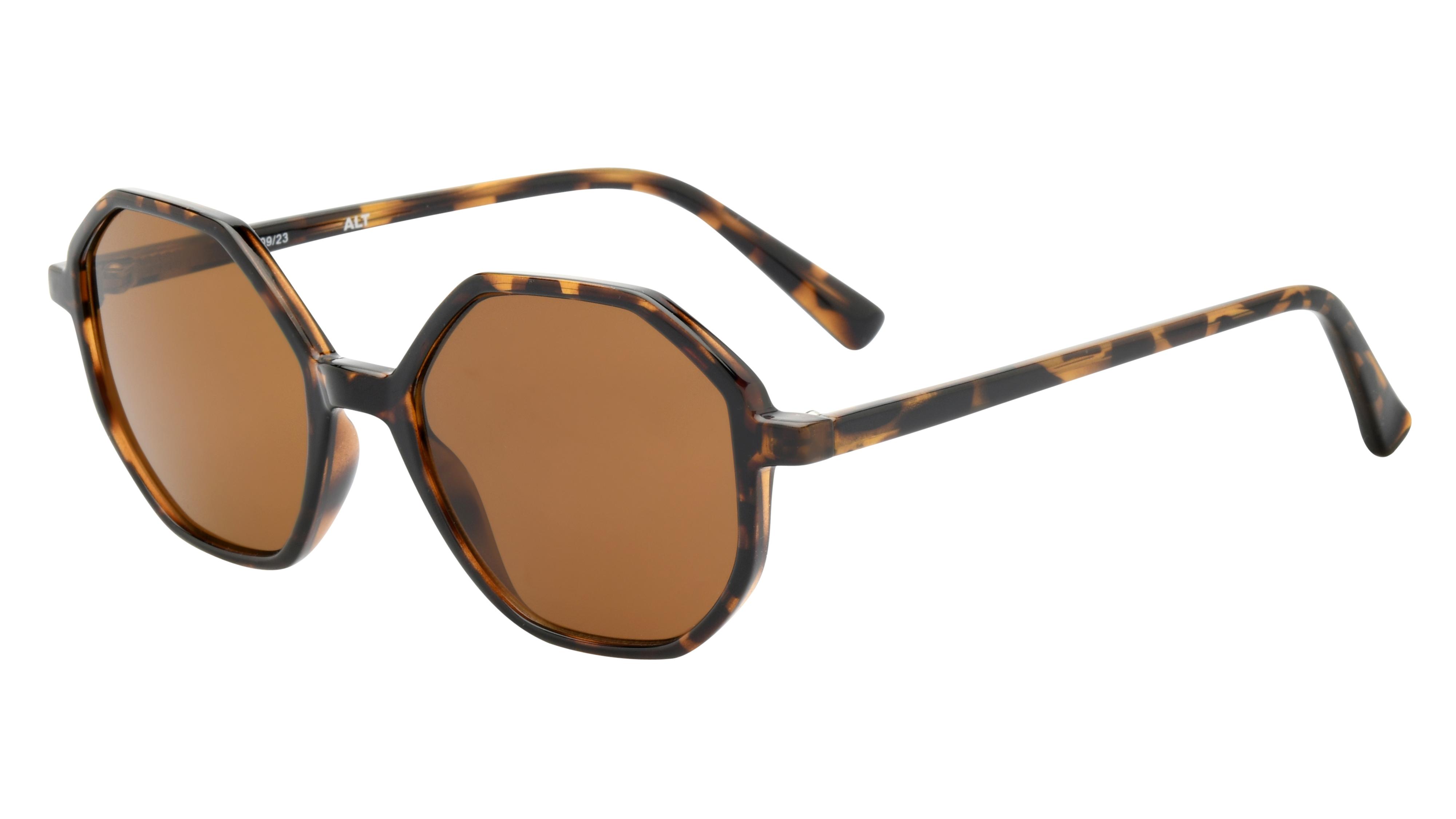 Lunettes de soleil Alternance Femme Ecaille Carré Alt24205 Trois-Quart