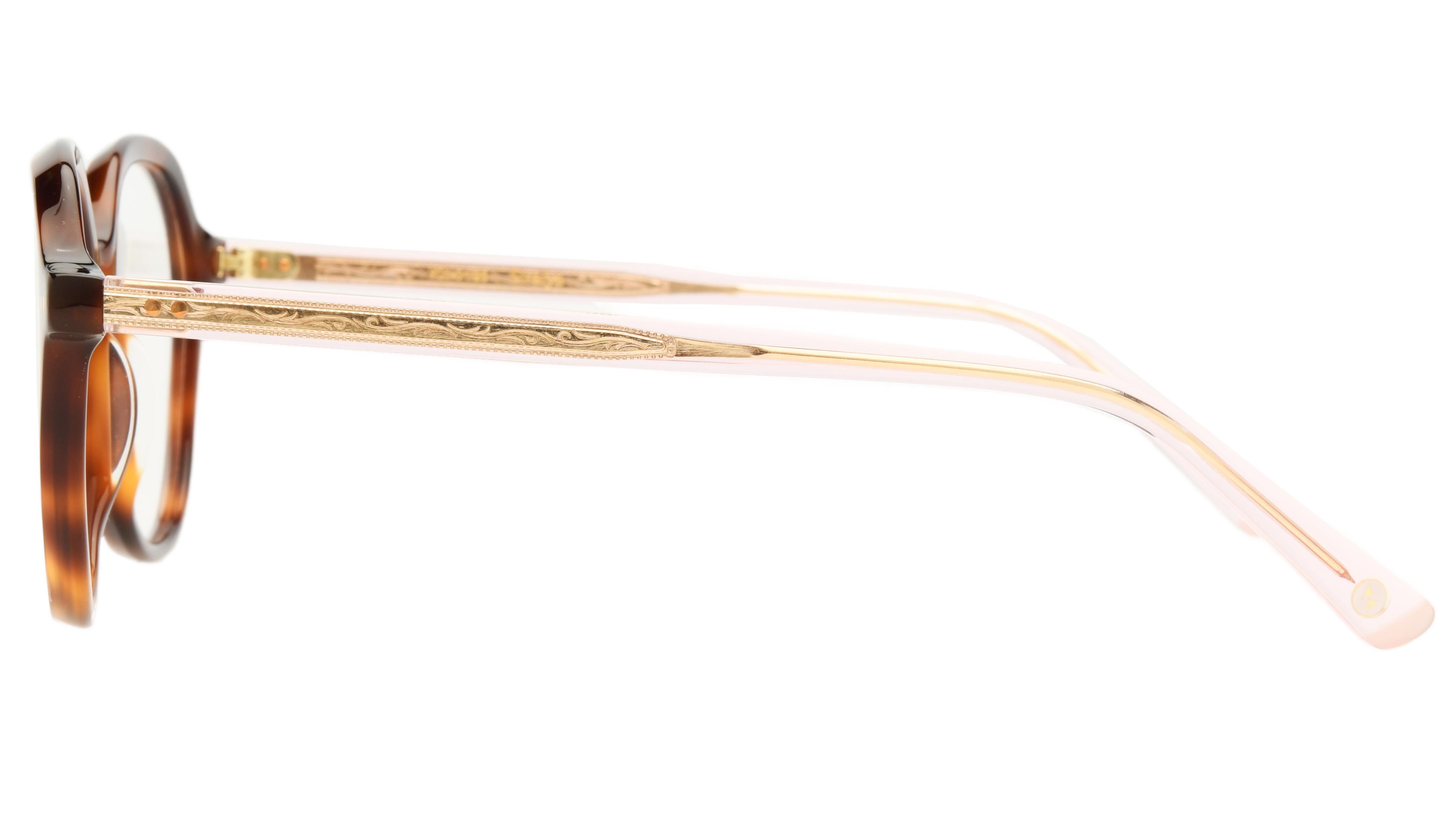 Lunettes de vue Siralya Femme Ecaille Ronde Sir2502 Gauche
