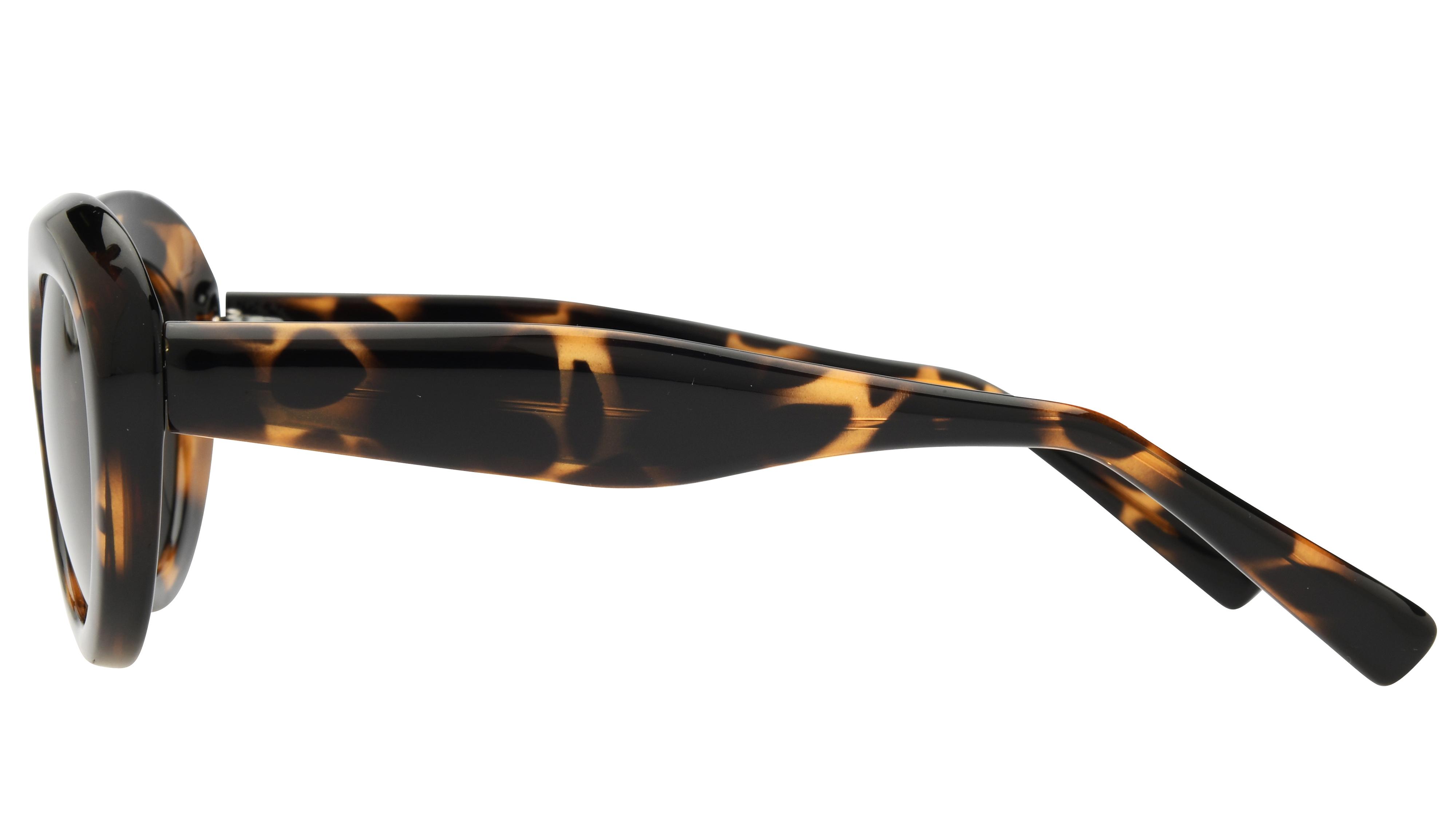 Lunettes de soleil Alternance Femme Ecaille Ovale alt25217 Gauche