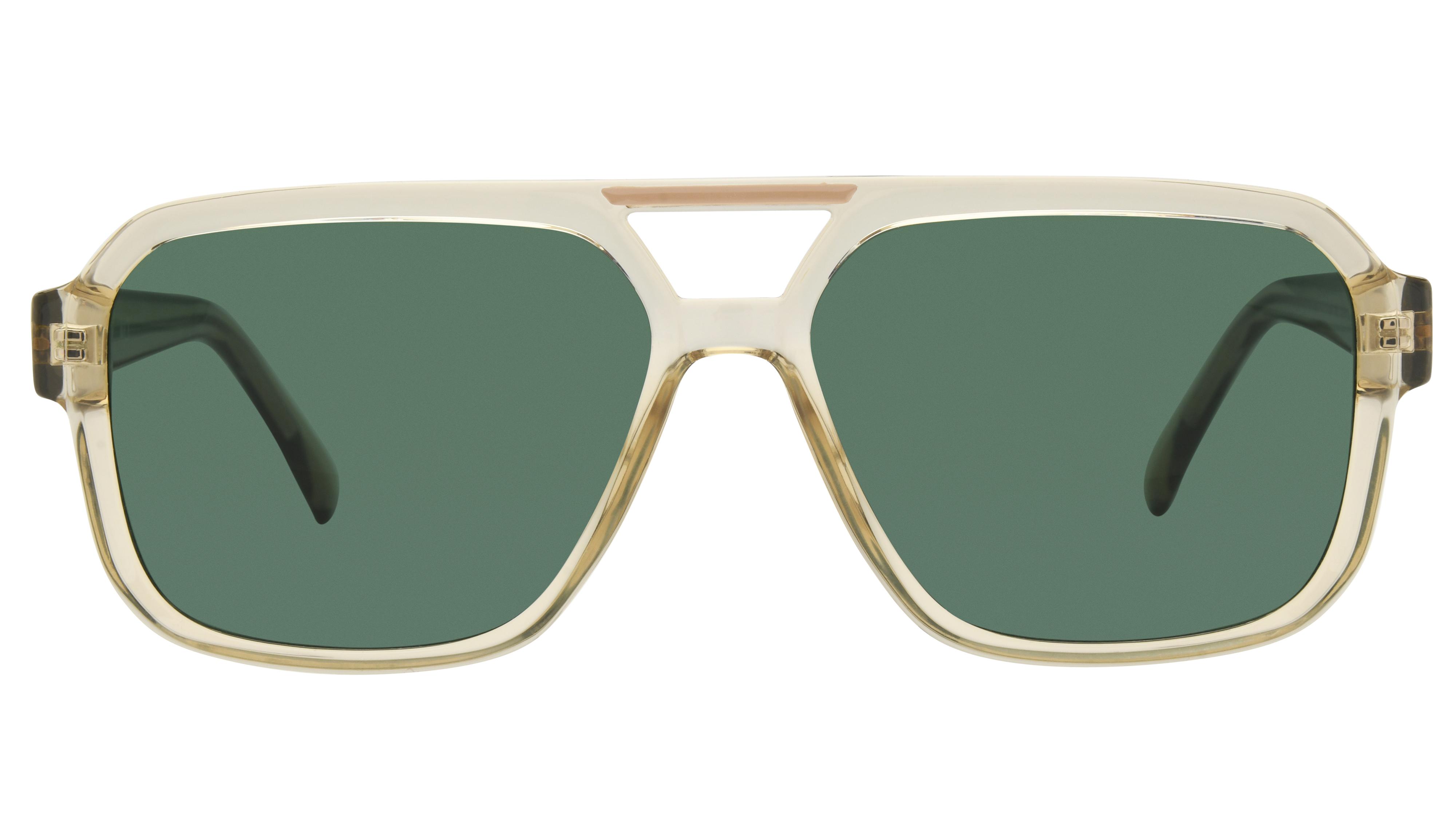 Lunettes de soleil Alternance Homme Jaune Aviateur Alt26211 Face