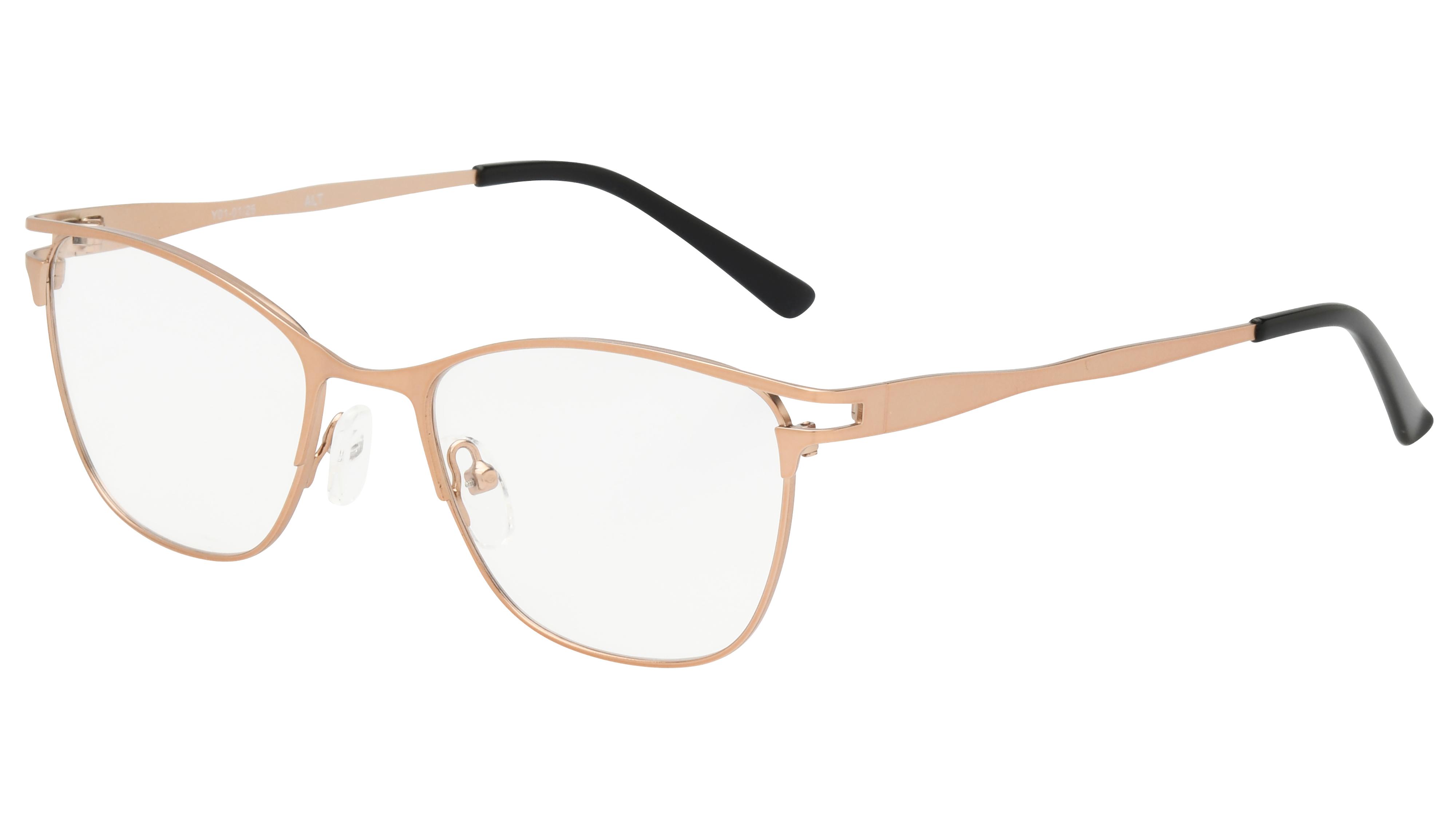 Lunettes de vue Alternance Femme Marron Papillon alt25114 Trois-Quart