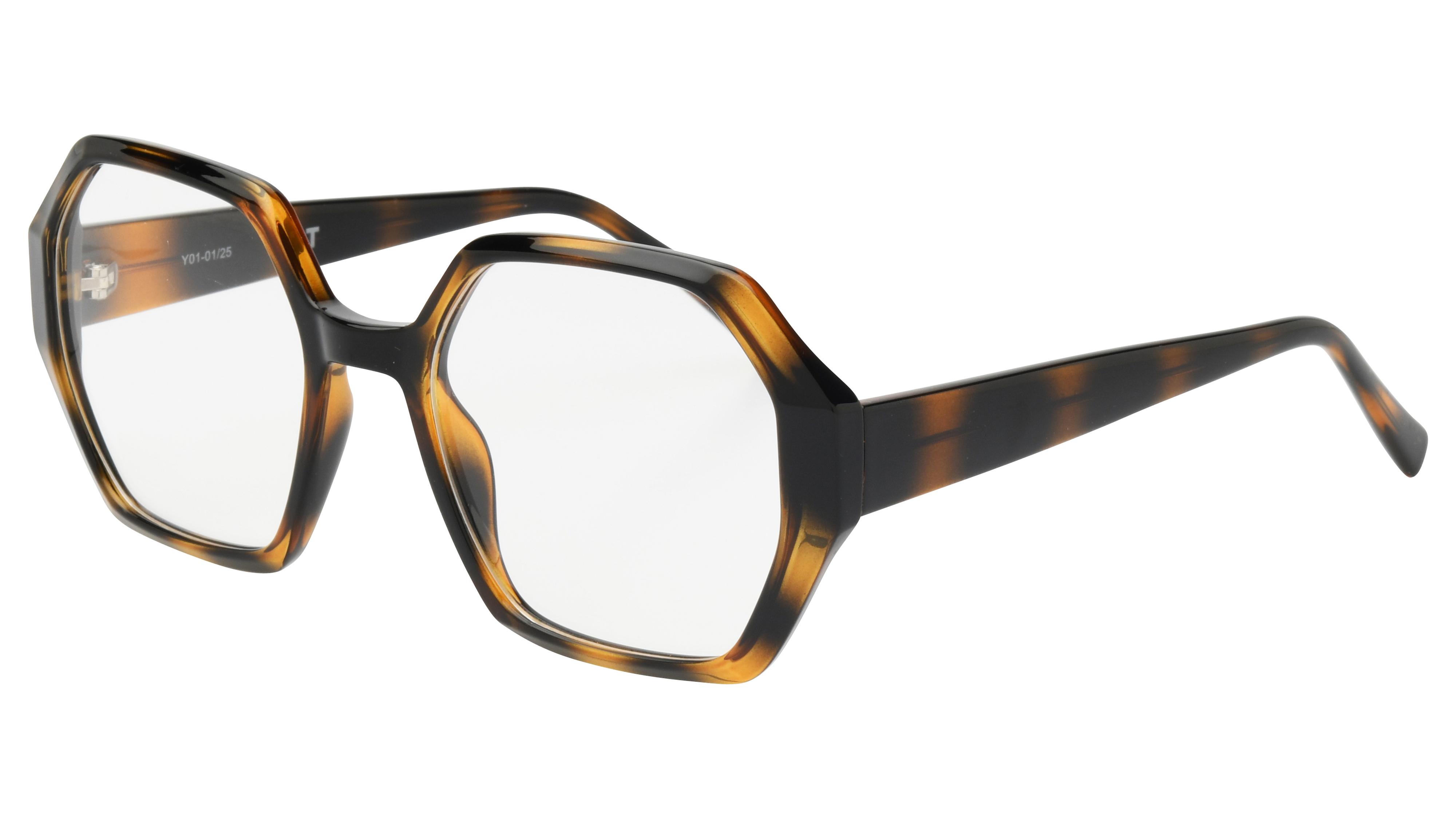 Lunettes de vue Alternance Femme Ecaille Carré alt25106 Trois-Quart