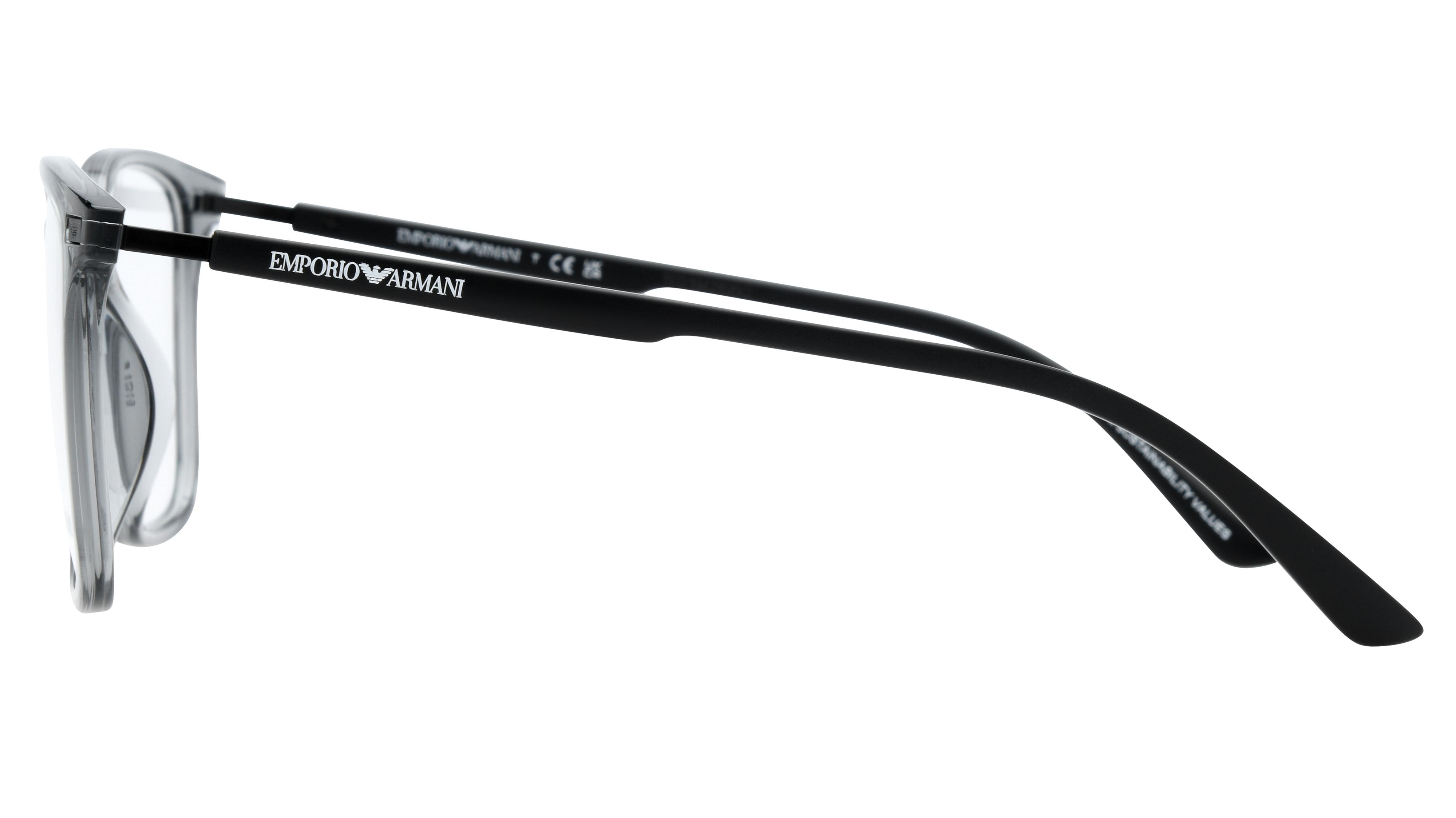 Lunettes de vue Emporio Armani Homme Gris Rectangle EA3242U Gauche