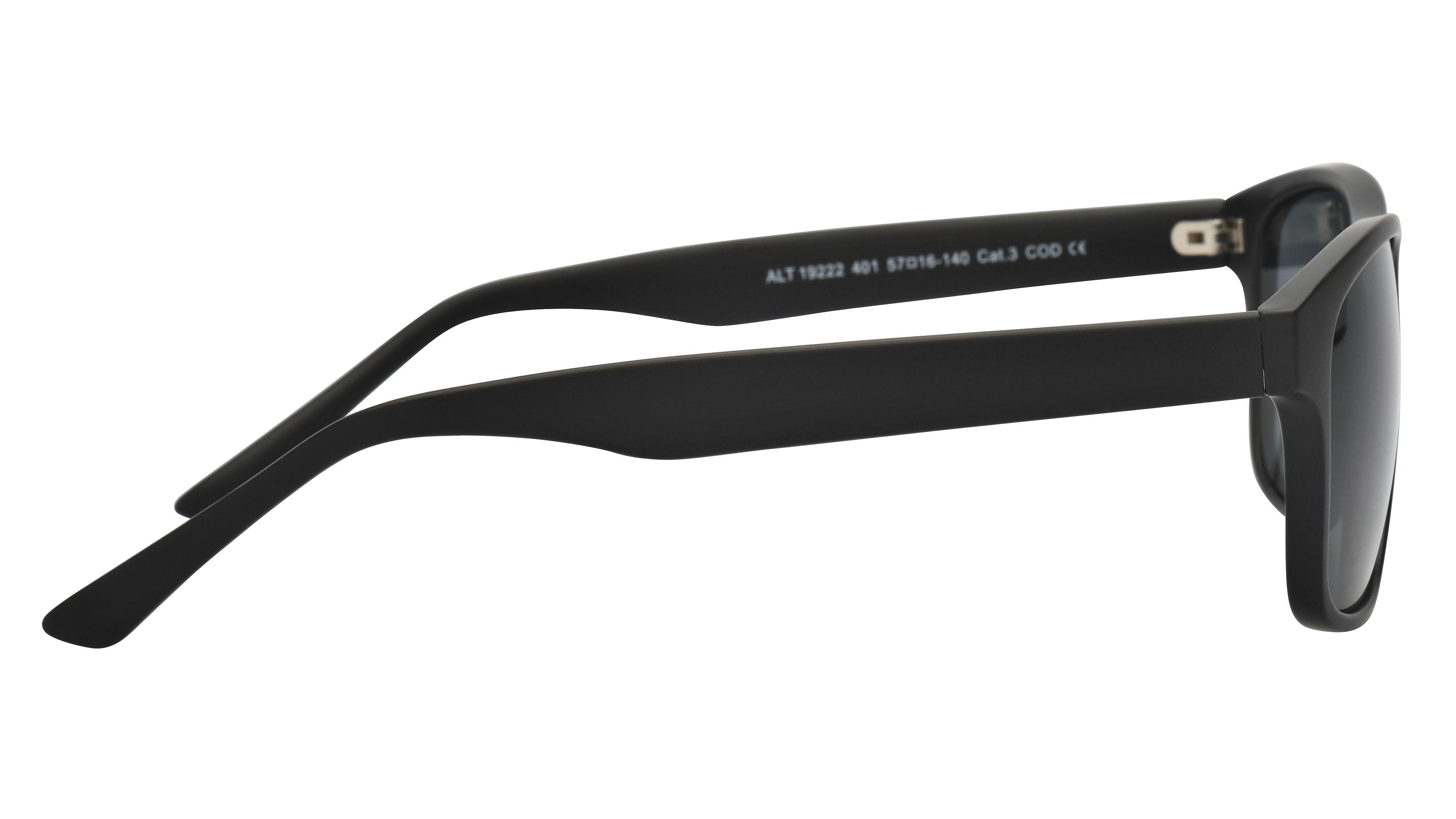 Lunettes de soleil Alternance Homme Noir Rectangle Alt Droite