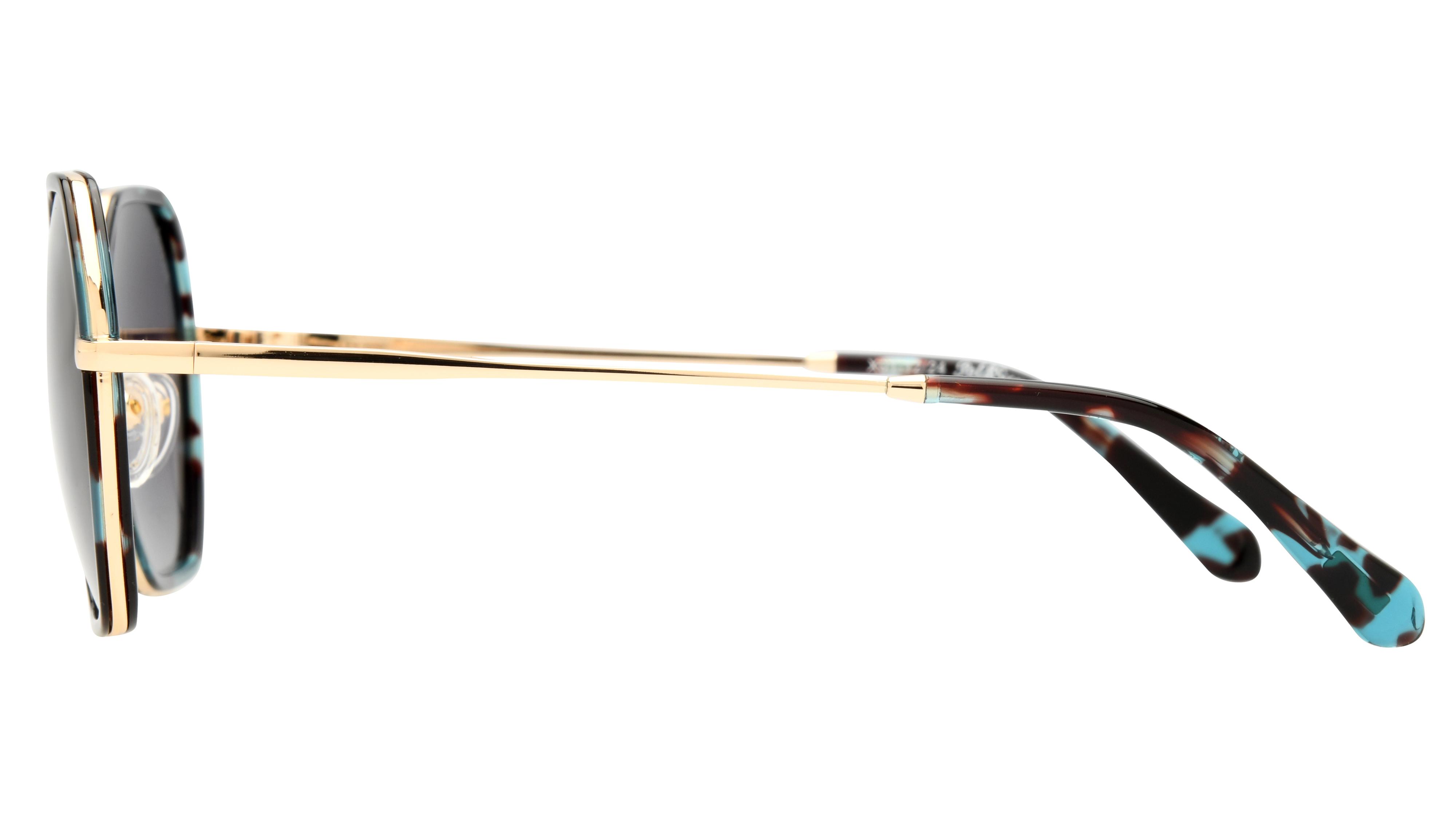 Lunettes de soleil Pol&Sun Femme Bleu Carré Pos2501 Gauche