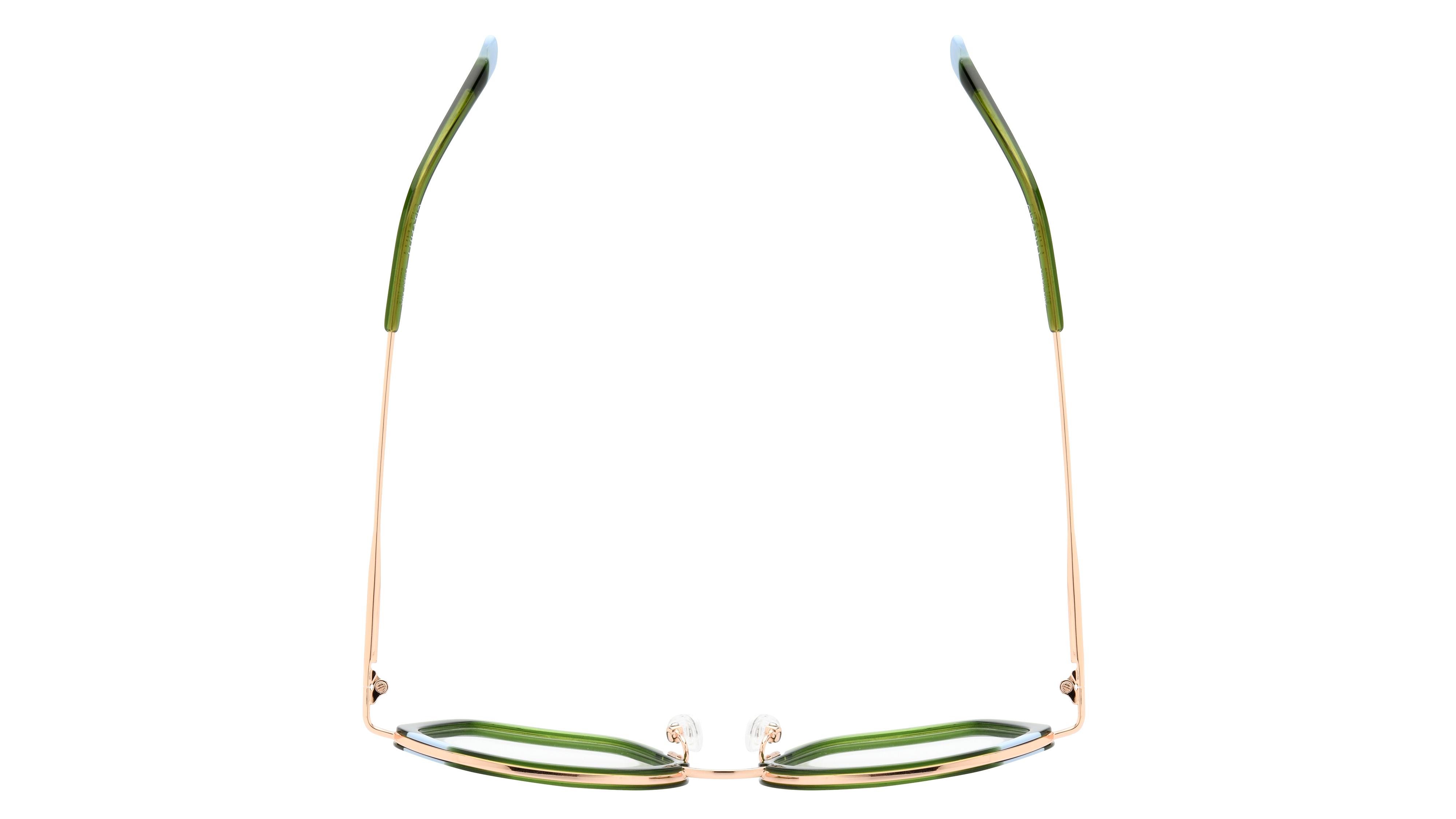 Lunettes de vue Lunatic Femme Vert Carré Lun2405 Dessus