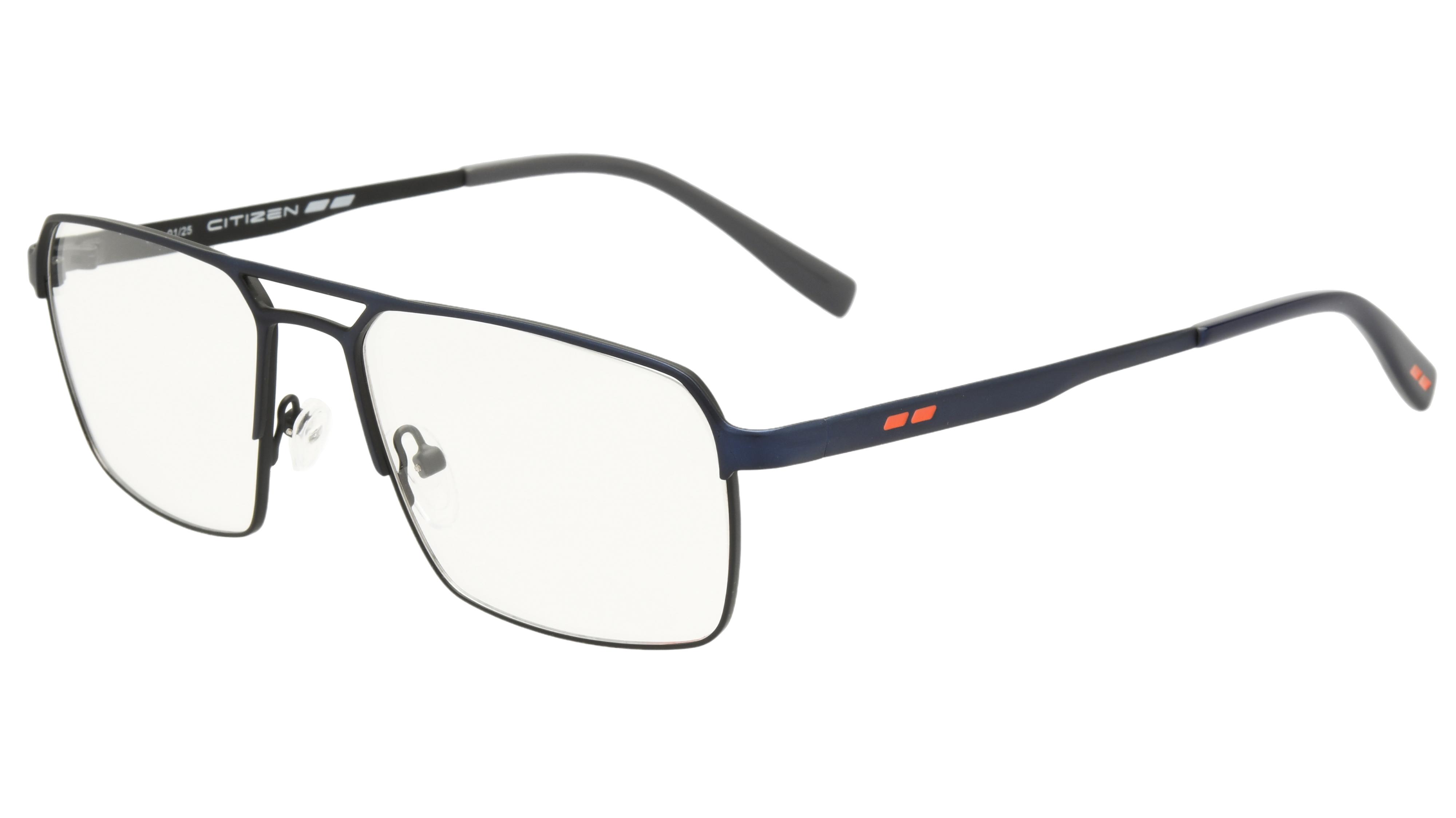 Lunettes de vue Citizen Homme Bleu Aviateur ctz2502 Trois-Quart