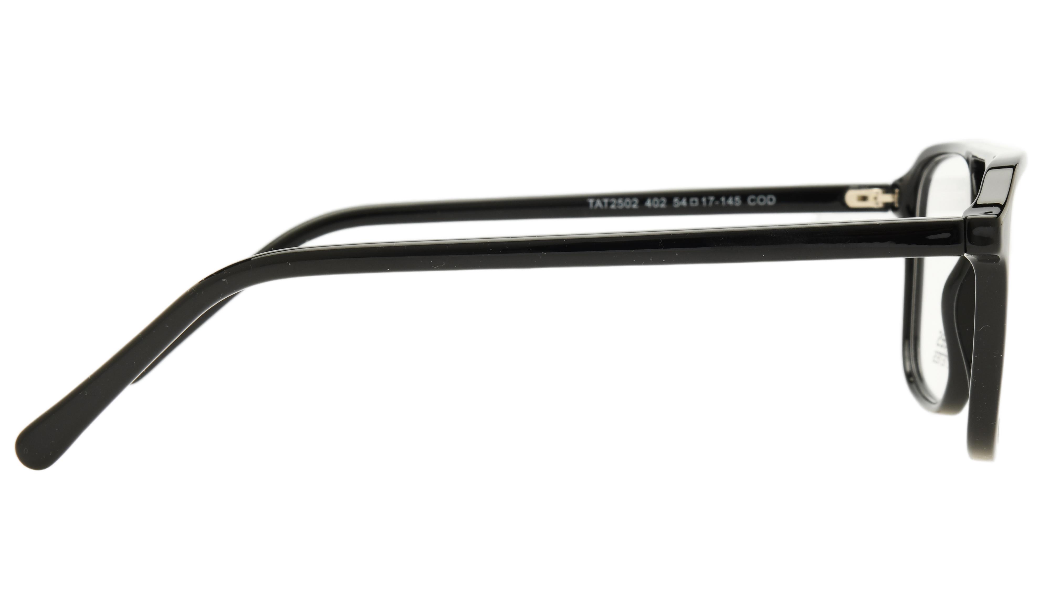 Lunettes de vue têtes à TETES Homme Noir Aviateur Tat2502 Droite