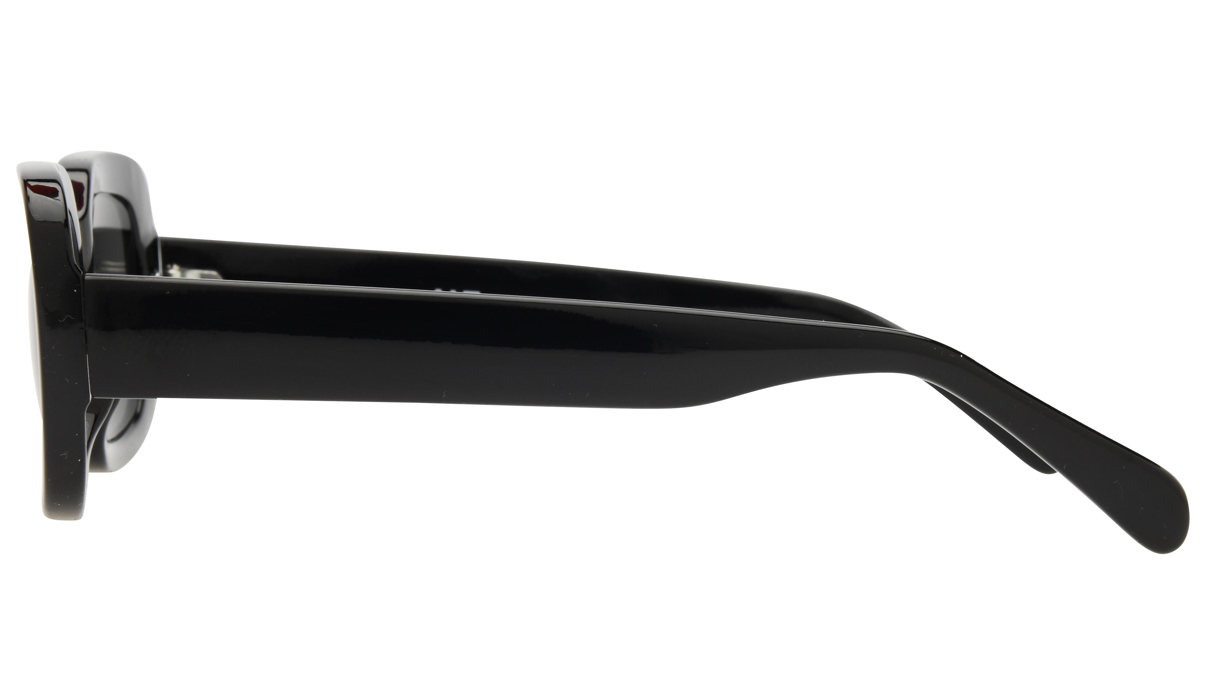Lunettes de soleil Alternance Mixte Noir Rectangle alt25216 Gauche