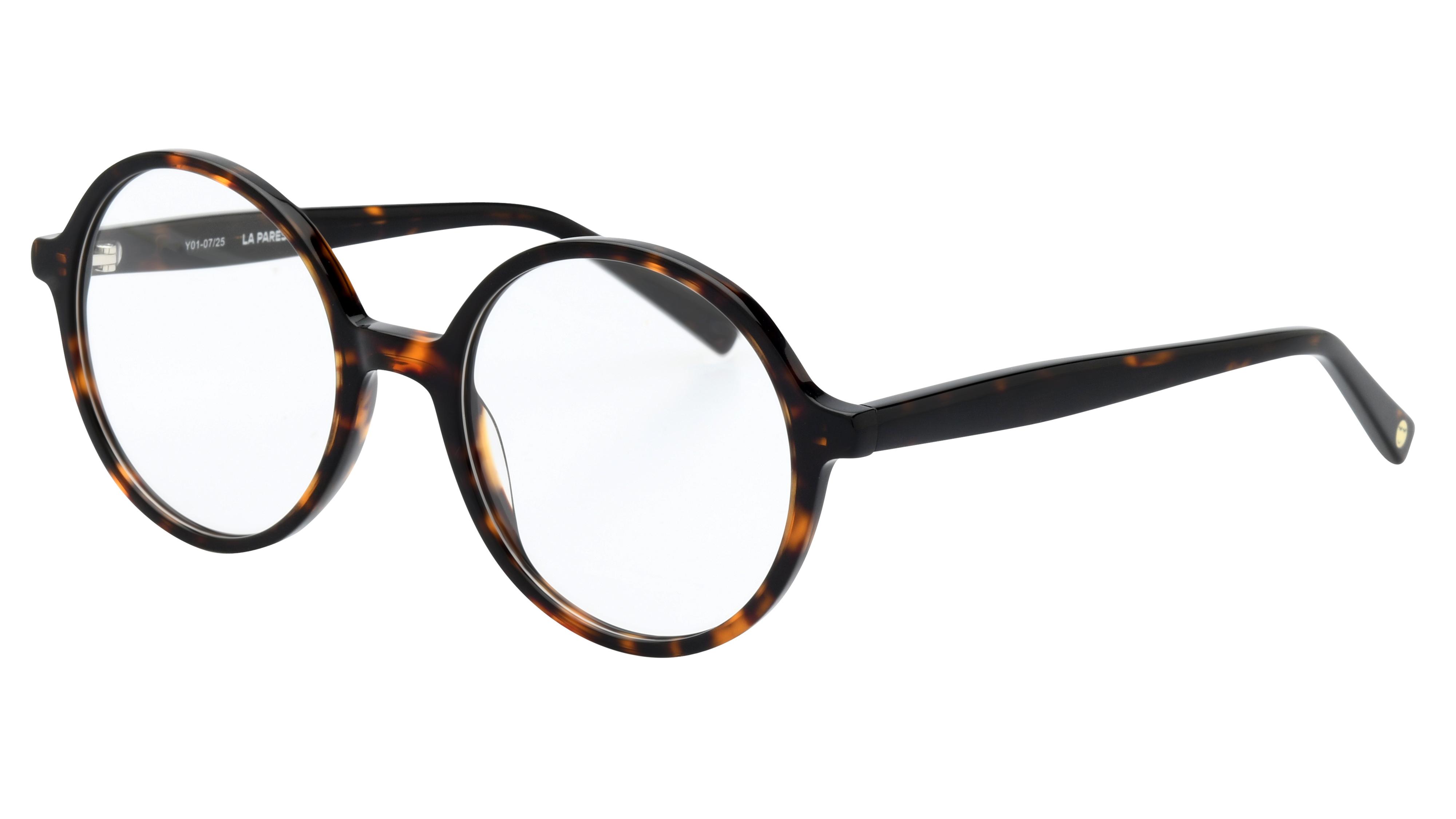 Lunettes de vue La Paresseuse Femme Ecaille Ronde Par2603 Trois-Quart