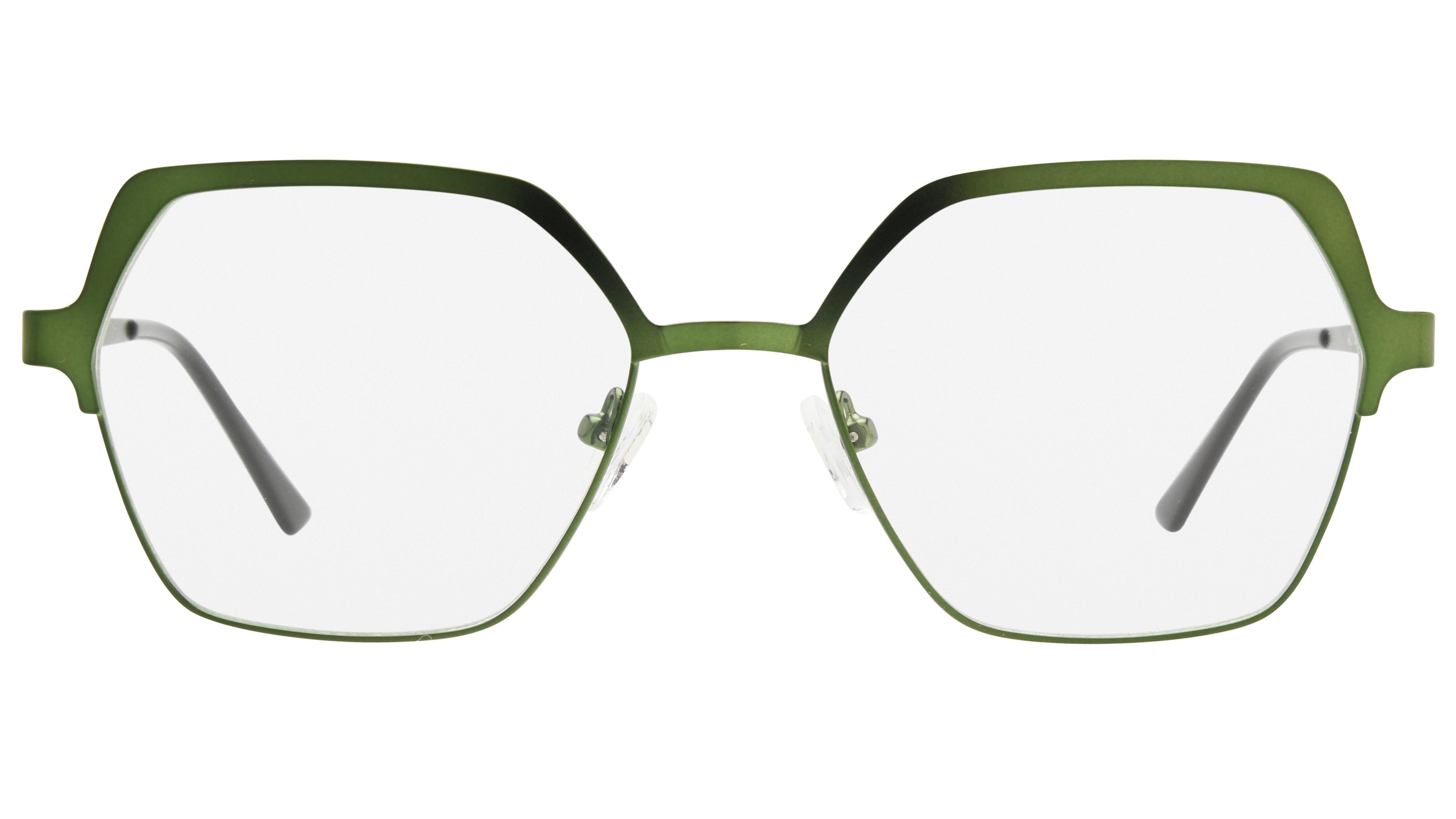 Lunettes de vue Alternance Femme Vert Carré alt25111 Face