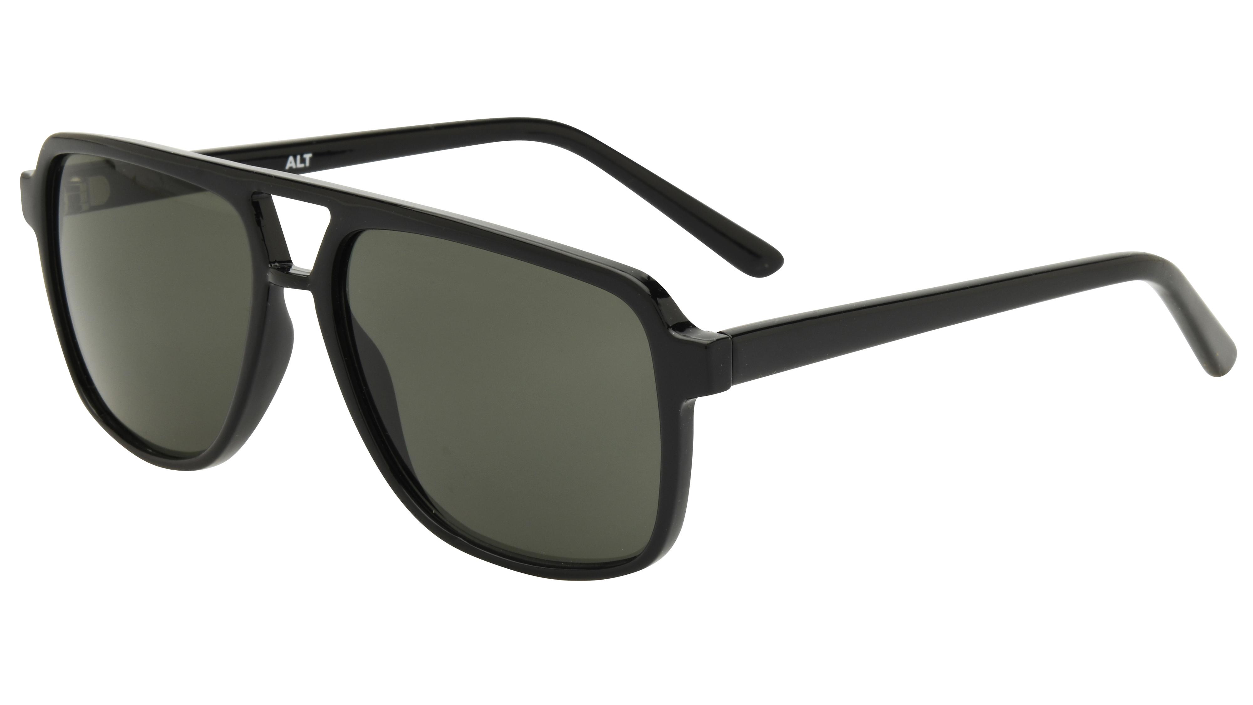 Lunettes de soleil Alternance Mixte Noir Aviateur alt26201 Trois-Quart