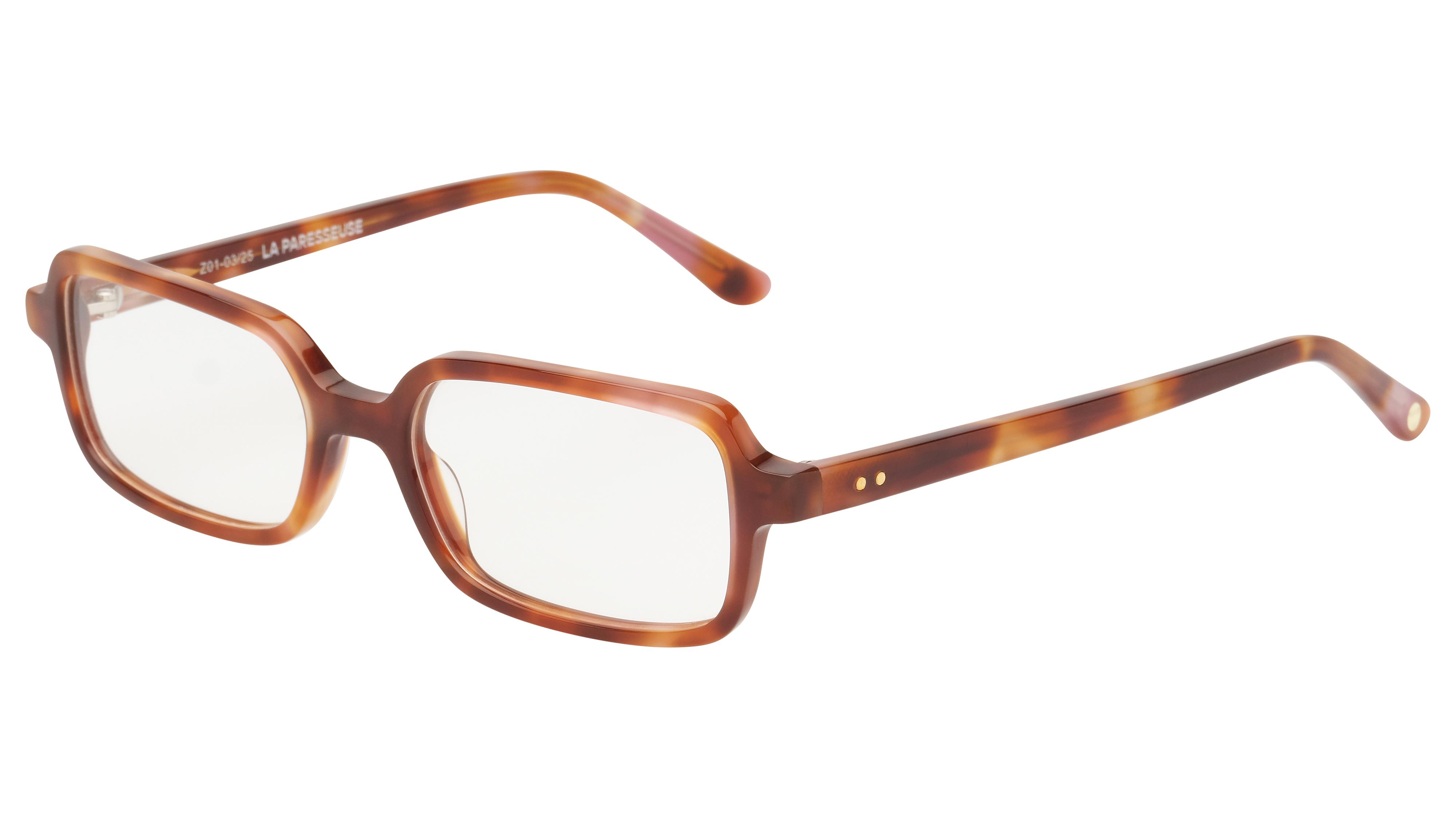 Lunettes de vue La Paresseuse Femme Ecaille Rectangle Par2605 Trois-Quart