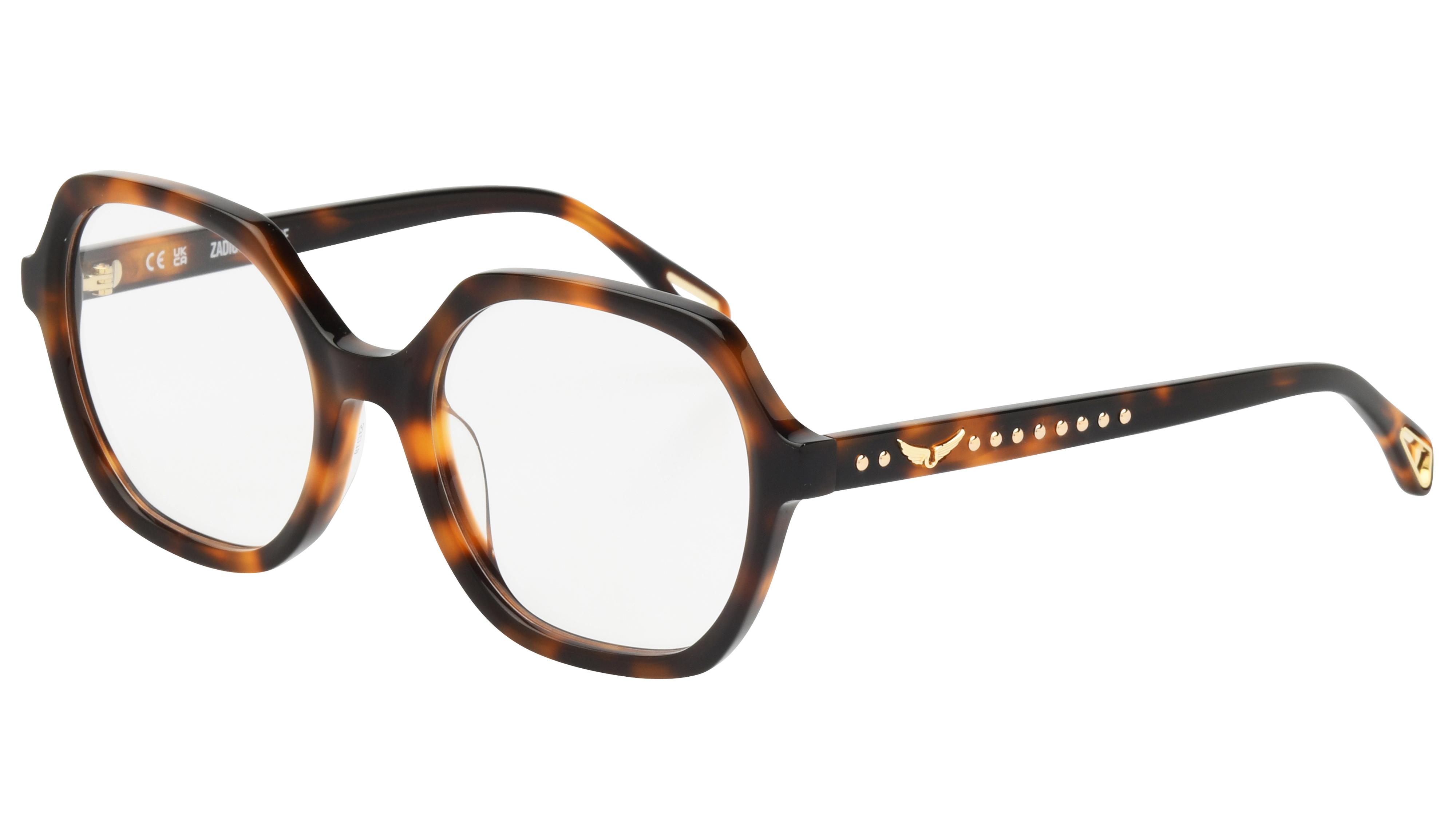 Lunettes de vue Zadig & Voltaire Femme Ecaille Carré vzv443 Trois-Quart