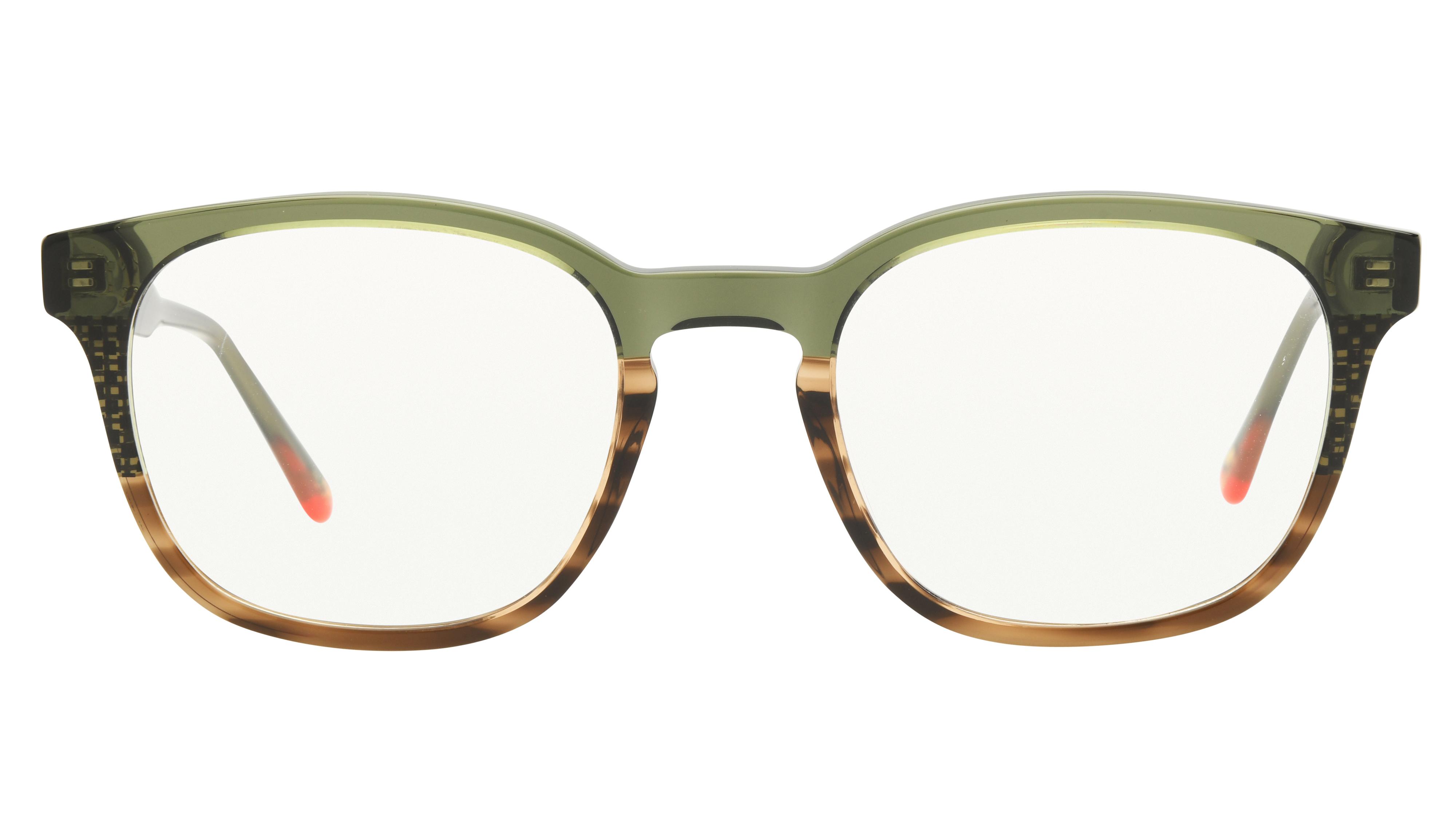 Lunettes de vue The Bicycle Homme Vert Rectangle Bic2504 Face