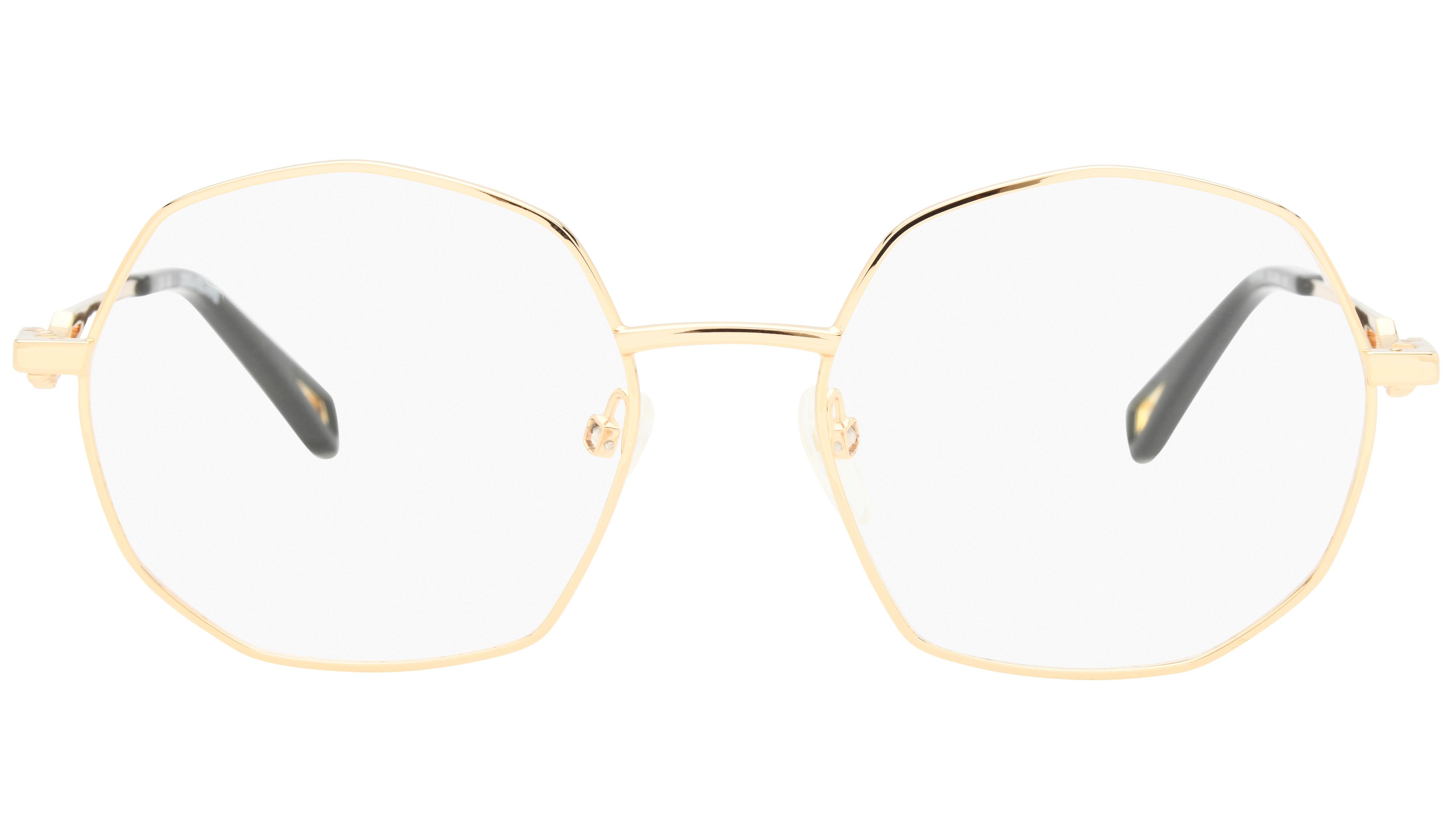 Lunettes de vue Zadig & Voltaire Femme Or Ronde VZV474S Face
