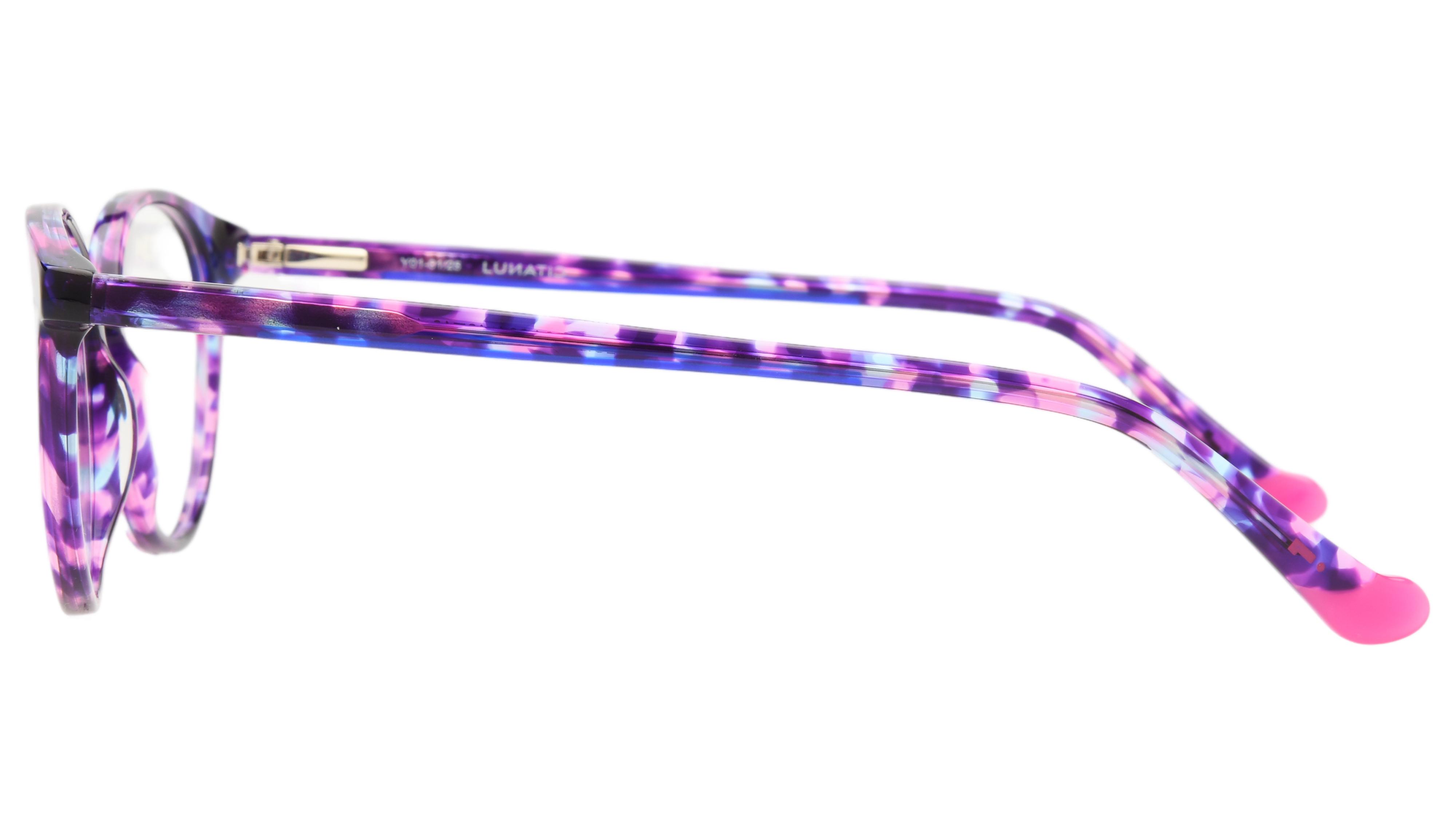Lunettes de vue Lunatic Femme Rose Pantos Lun2504 Gauche