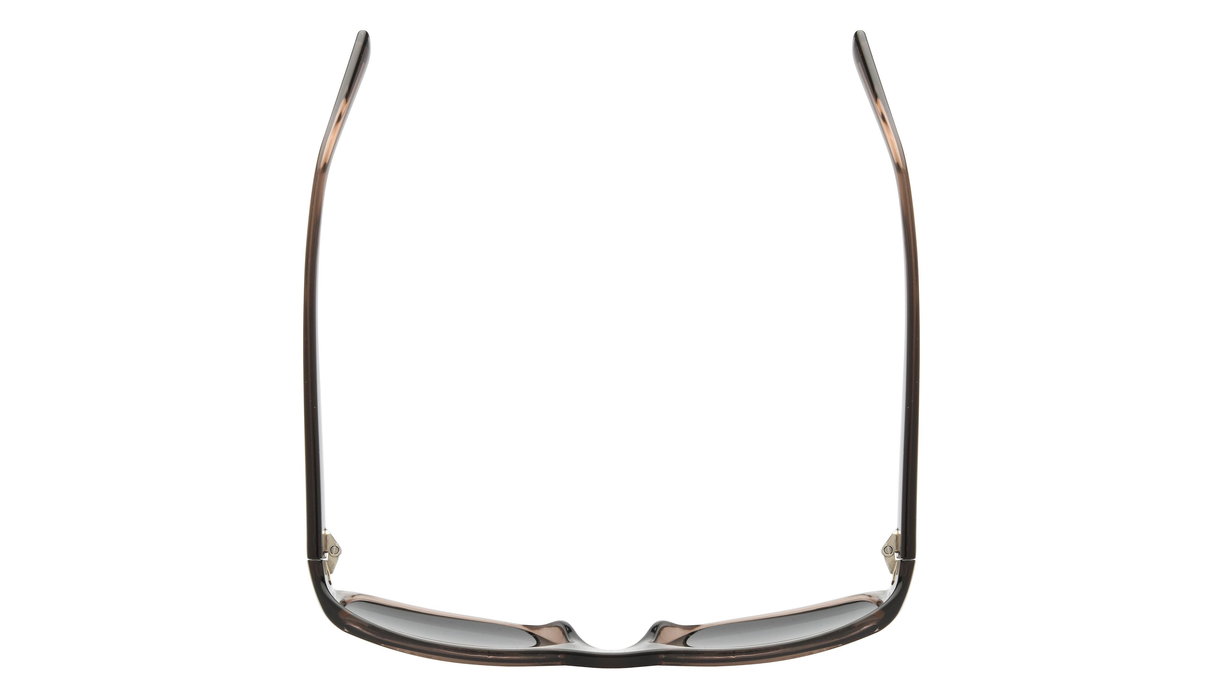 Lunettes de soleil Alternance Homme Marron Rectangle alt25218 Dessus