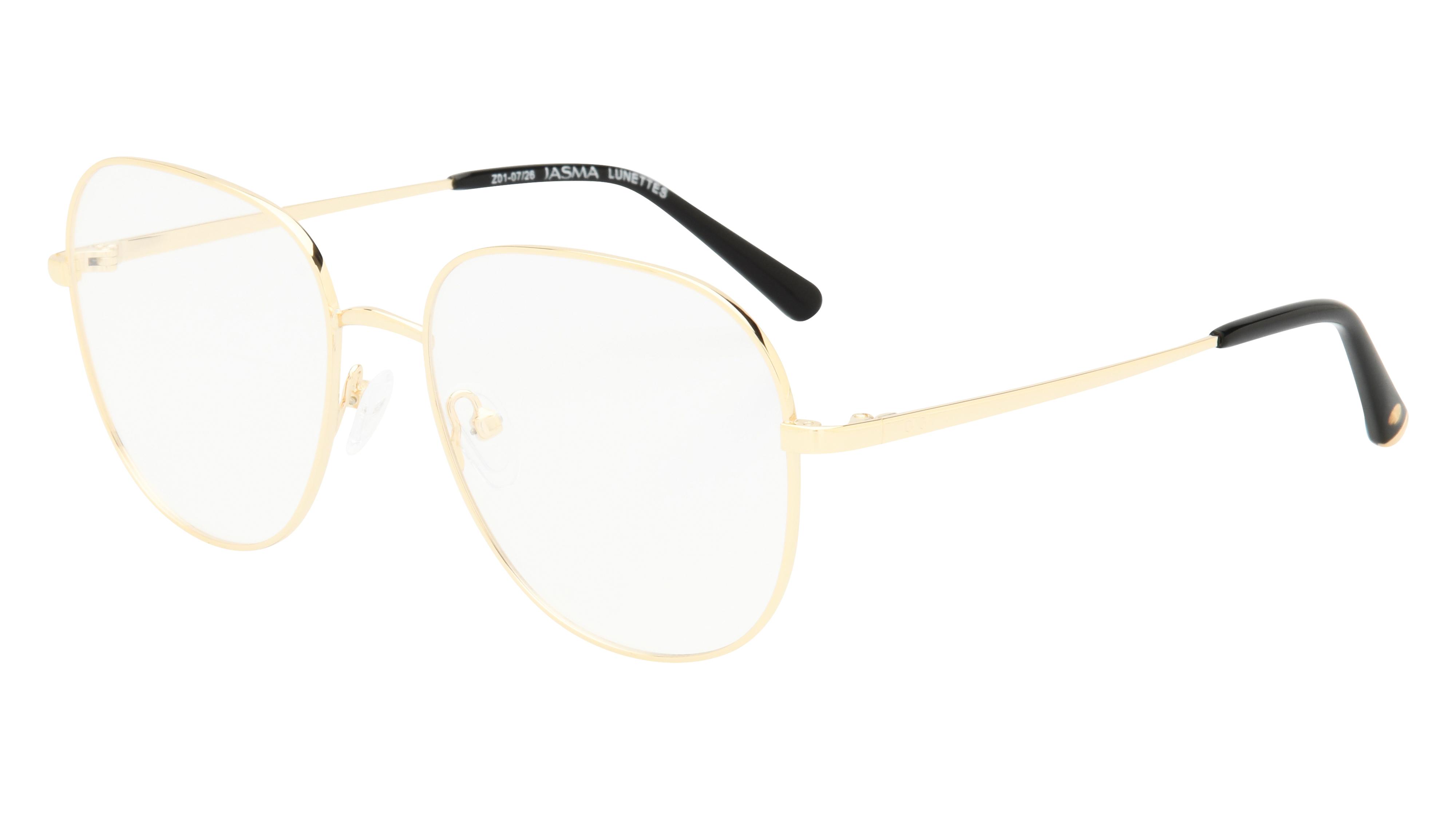 Lunettes de vue Jasma Femme Or Carré Jas2610 Trois-Quart