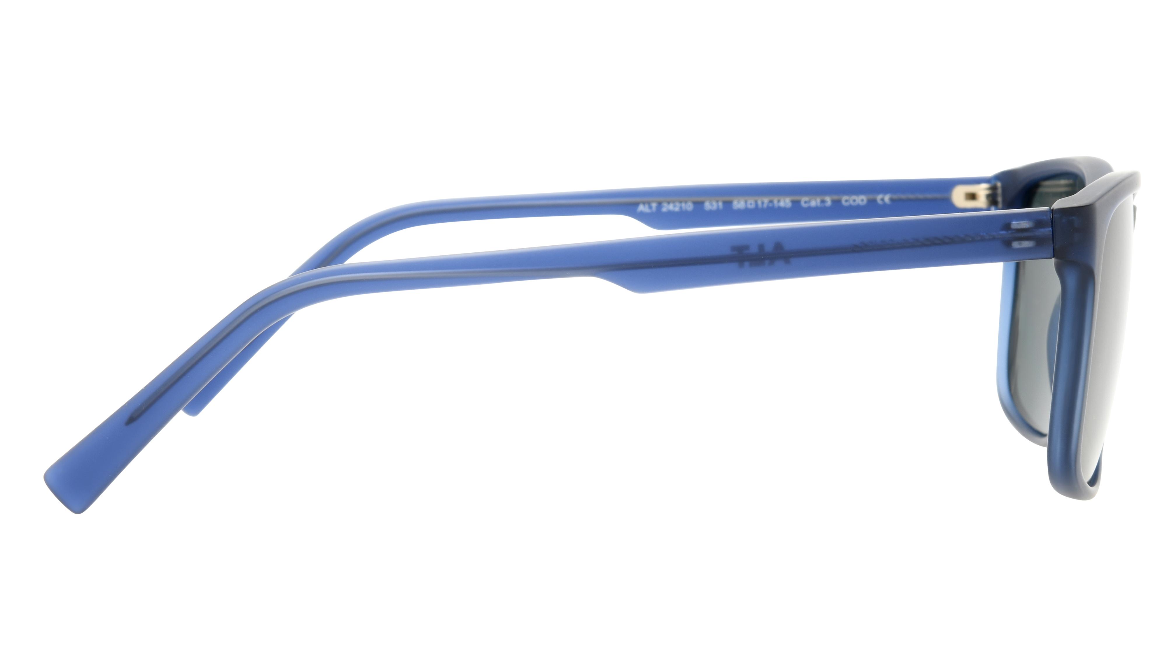 Lunettes de soleil Alternance Homme Bleu Rectangle Alt24210 Droite