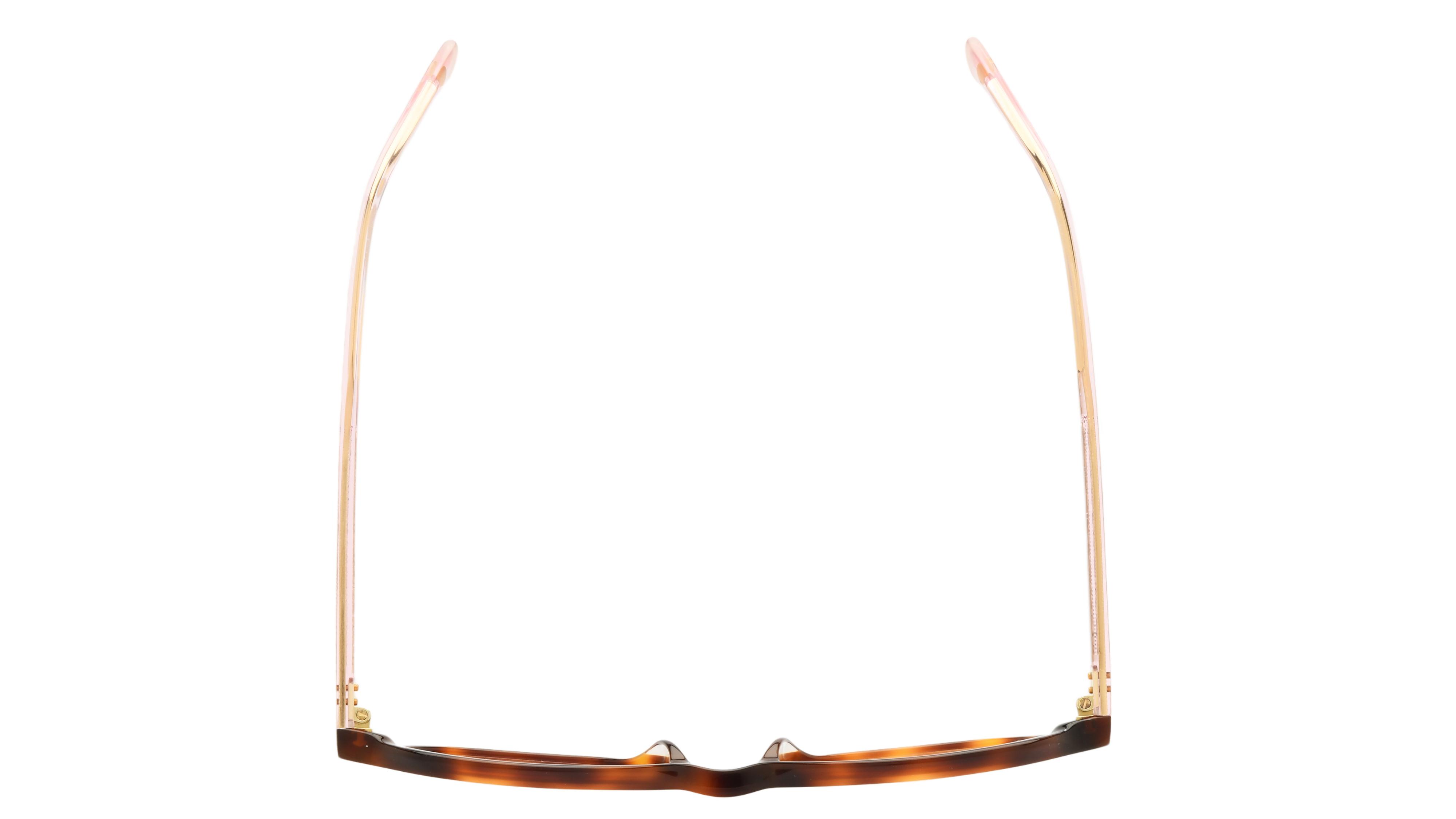 Lunettes de vue Siralya Femme Ecaille Ronde Sir2502 Dessus
