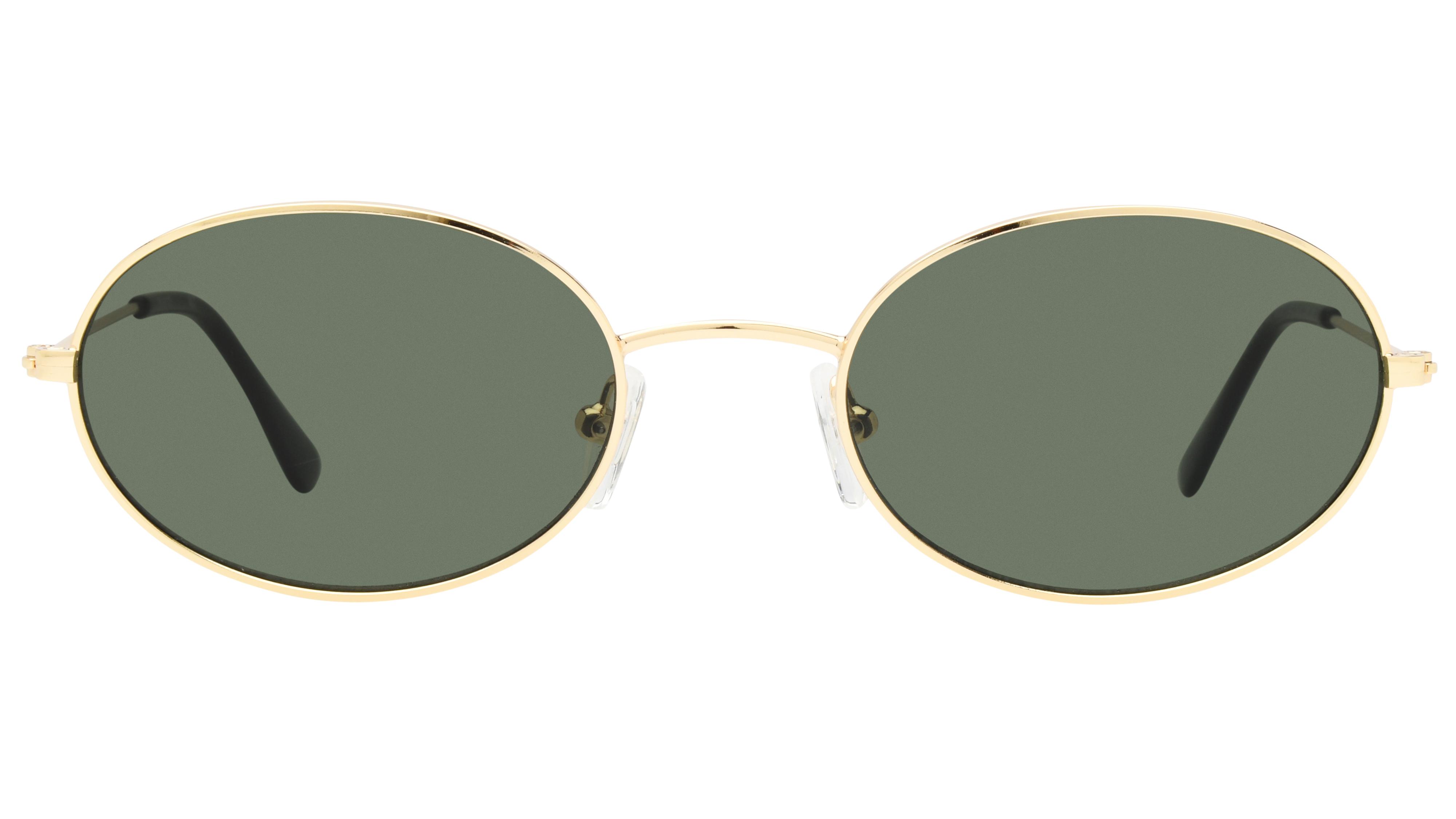 Lunettes de soleil Alternance Femme Or Ovale alt25213 Face