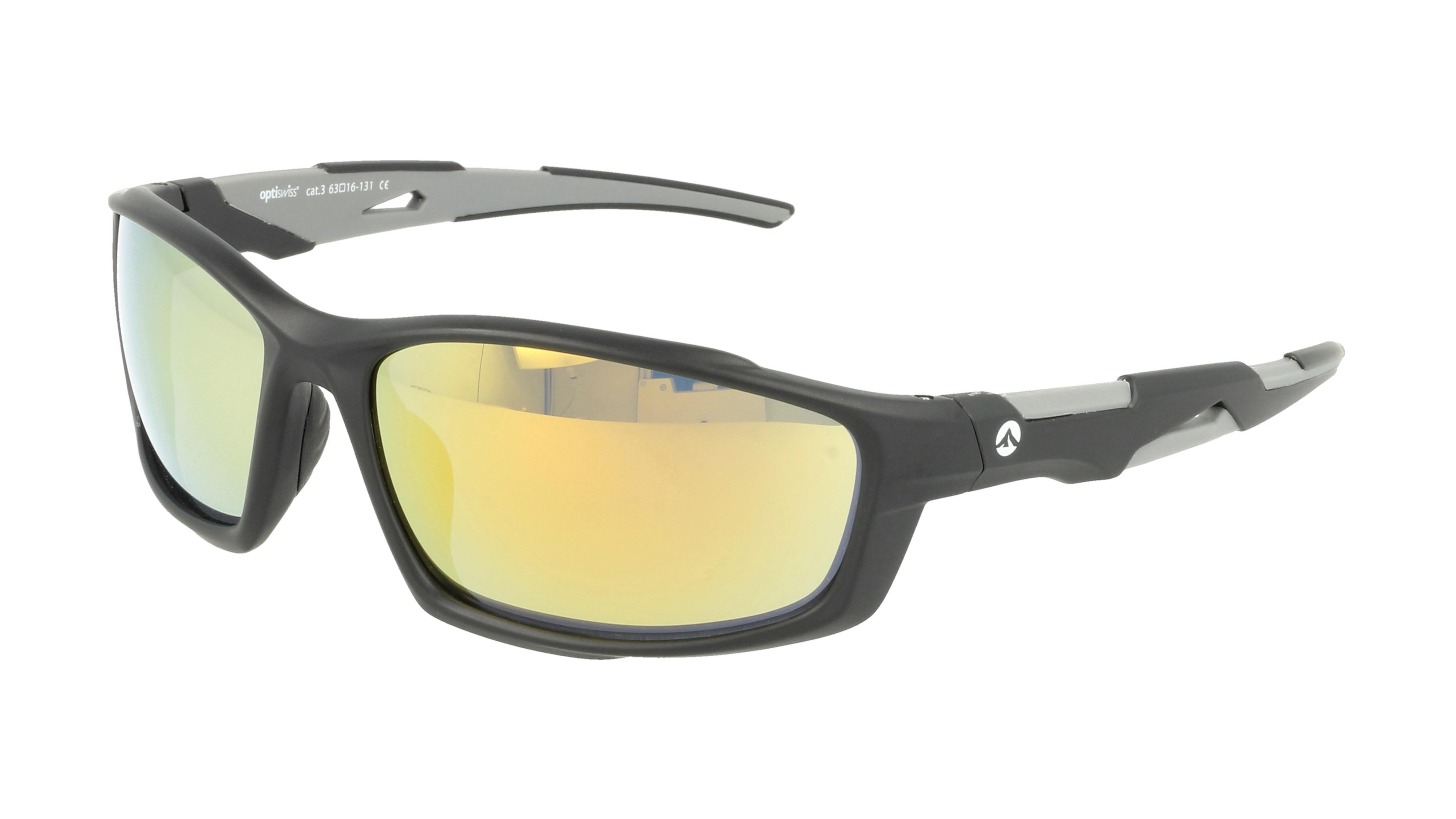 Lunettes de soleil Optiswiss Homme Gris Rectangle Osm001 Face
